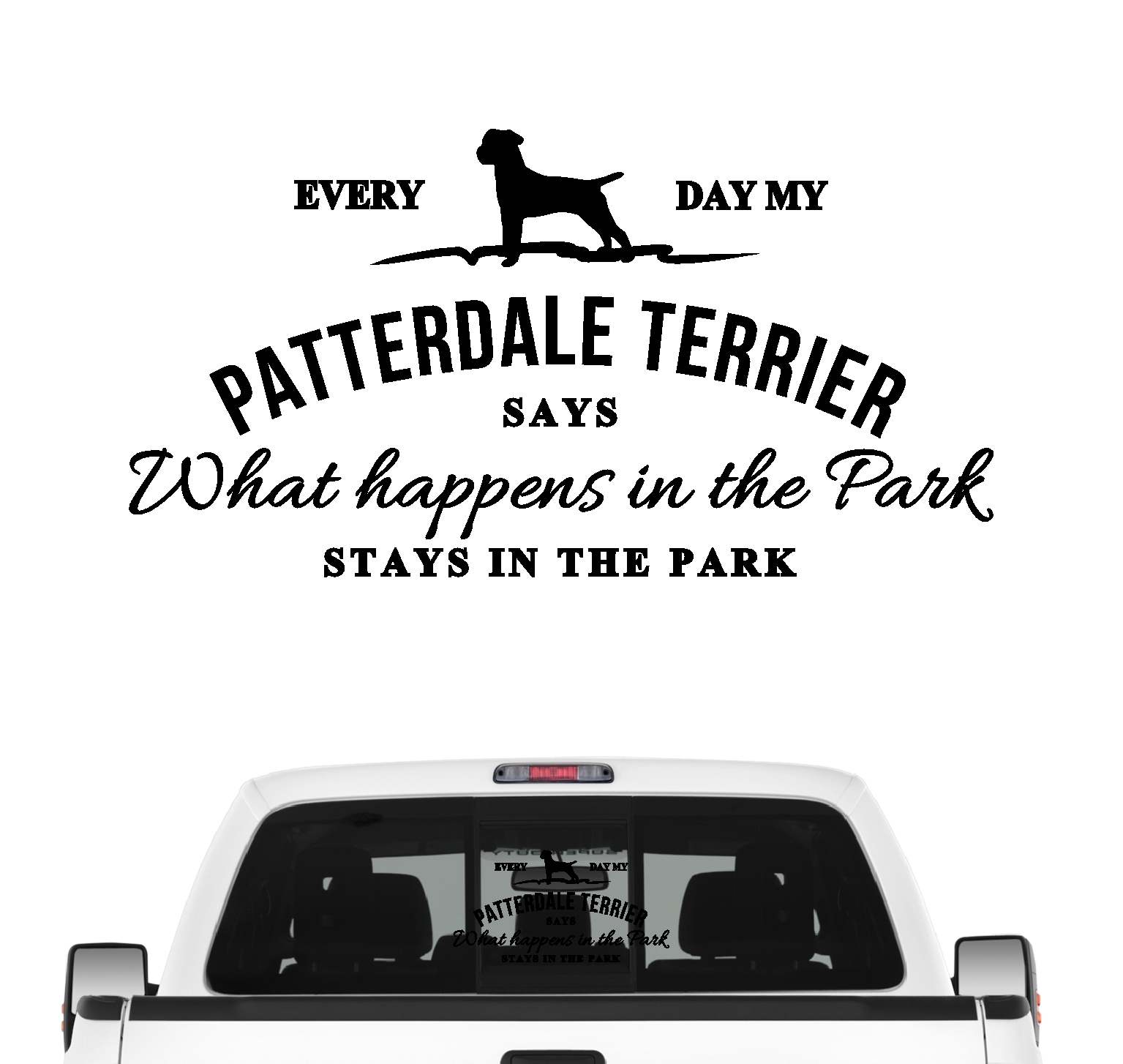 Patterdale Terrier Vintage Hundeaufkleber Hundemotiv Auto Folie english Jagdhund