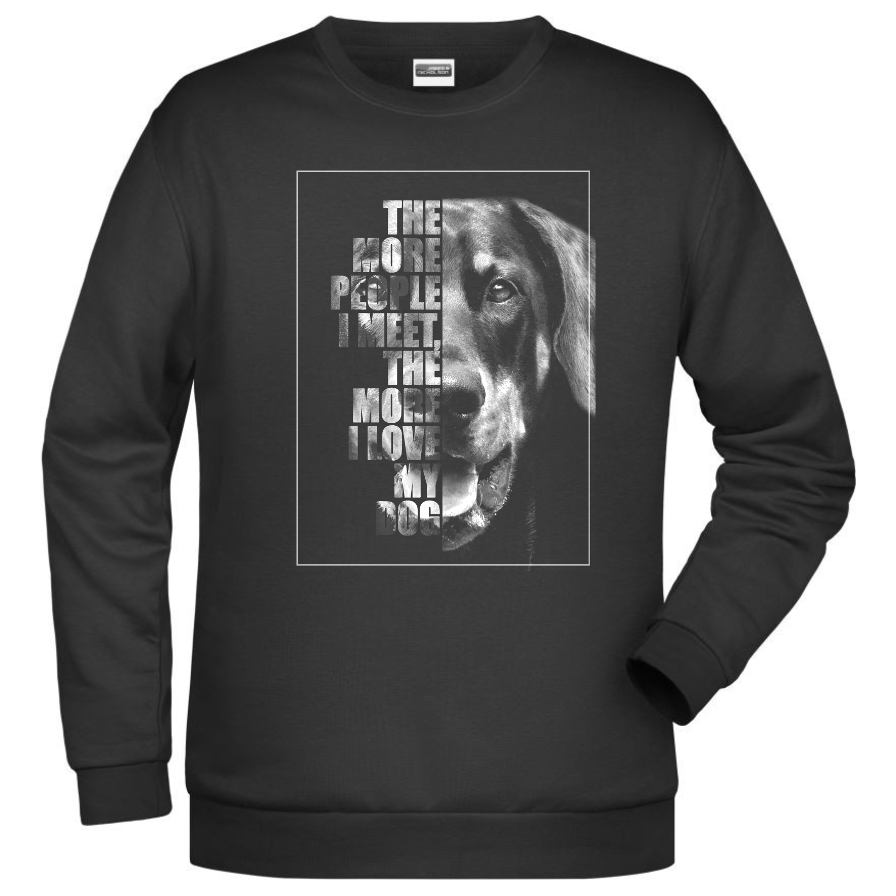 Dobermann Sweatshirt Pullover Face Hundemotiv Dobby Dobbie Doberman Pinscher