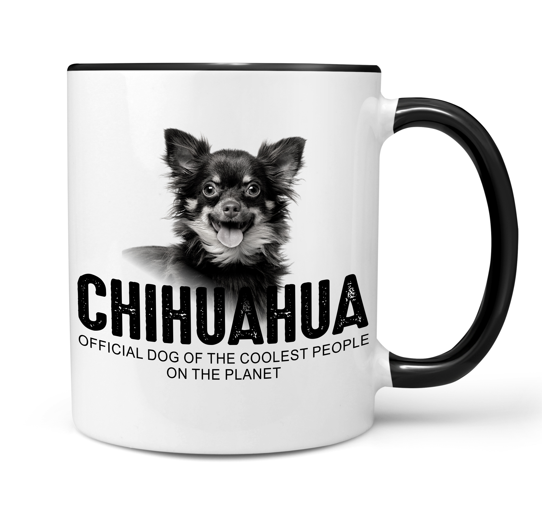Chihuahua Chi Chis Langhaar Motiv  Chiwawa dog  Schiwawa  Dog cool Leute lustig Dog Tasse Kaffeetasse Kaffeebecher happy Design by Siviwonder