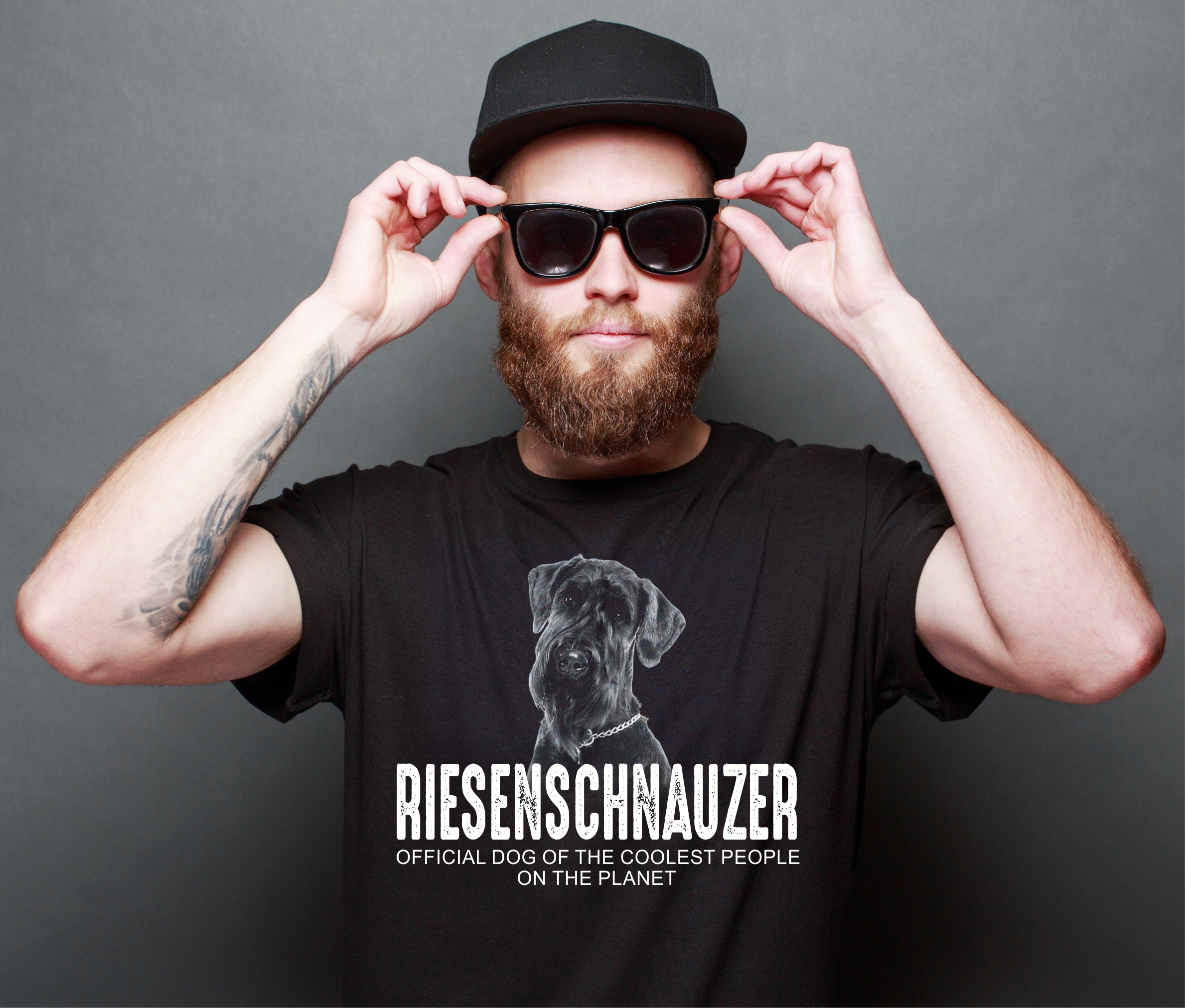 Riesenschnauzer Schnauzer Unisex Shirt Official Dog cool Leute lustig Hundemotiv T-Shirt