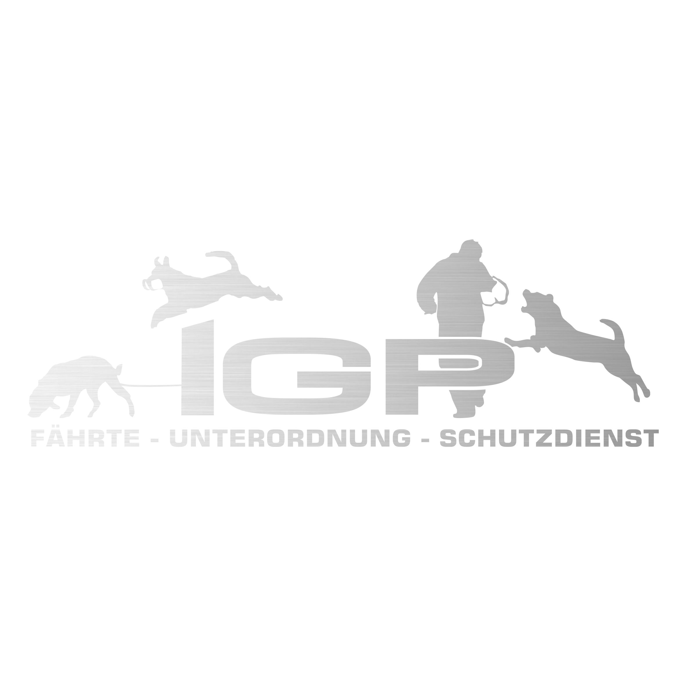 Aufkleber Hundemotiv Rasse IGP IPO Begleithund Prüfung Internationale Prüfungsordnung Gebrauchshudeprüfung Fährte Schutzdienst U