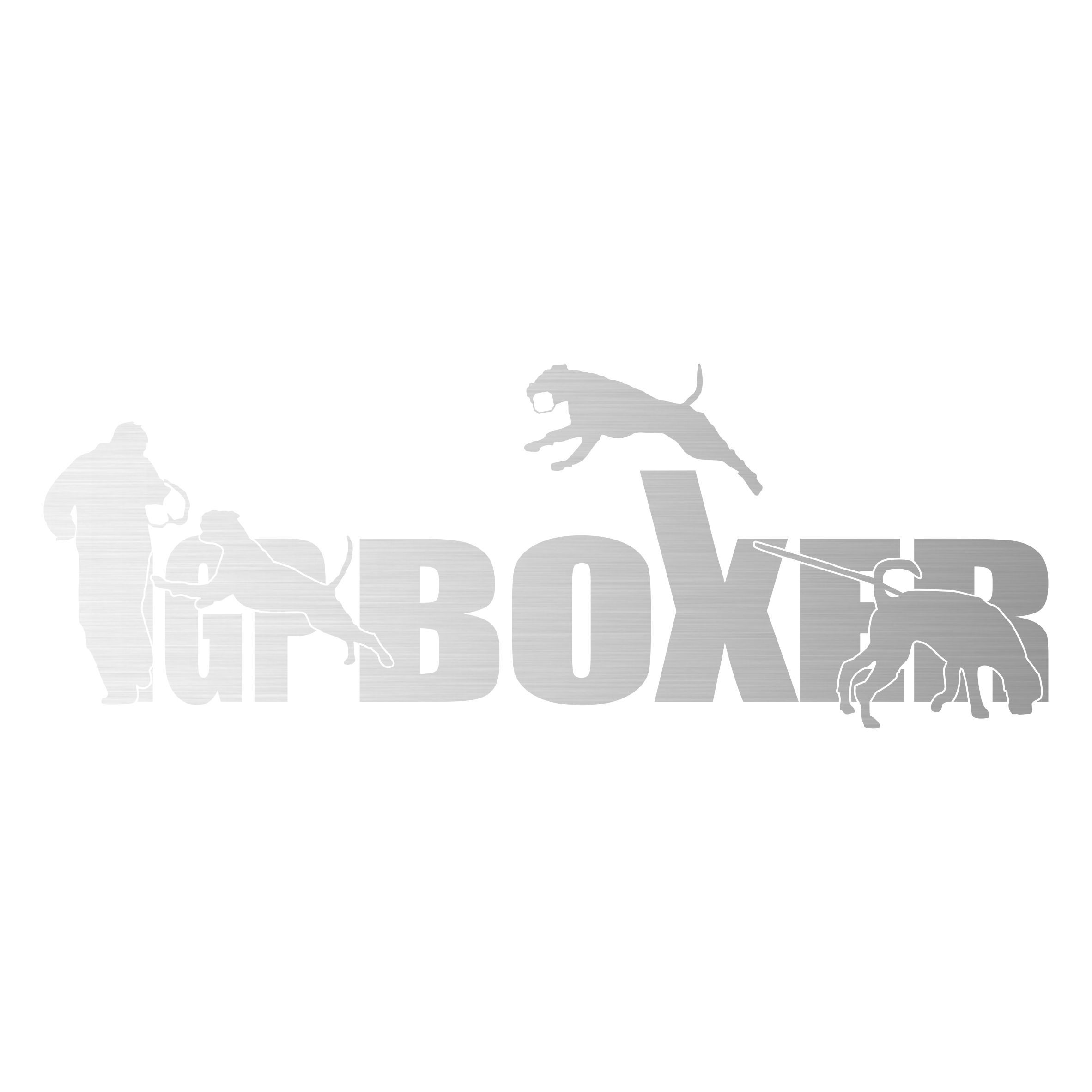 BOXER Deutscher AUTOAUFKLEBER IGP Schrift by SIVIWONDER IPO