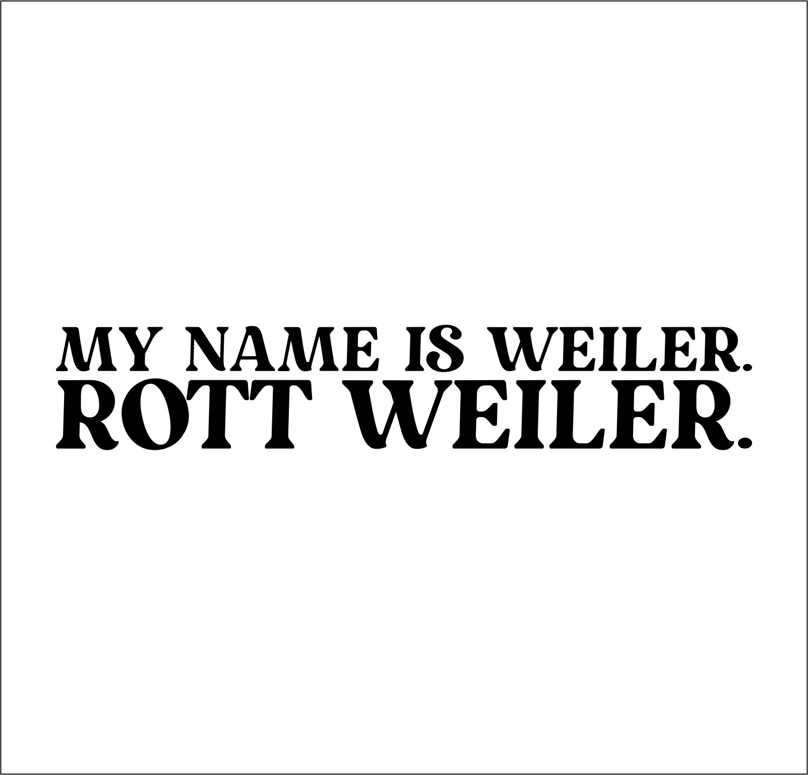Rottweiler Dog Name  Hundeaufkleber Hundemotiv Folie Rottie Rotty Rott