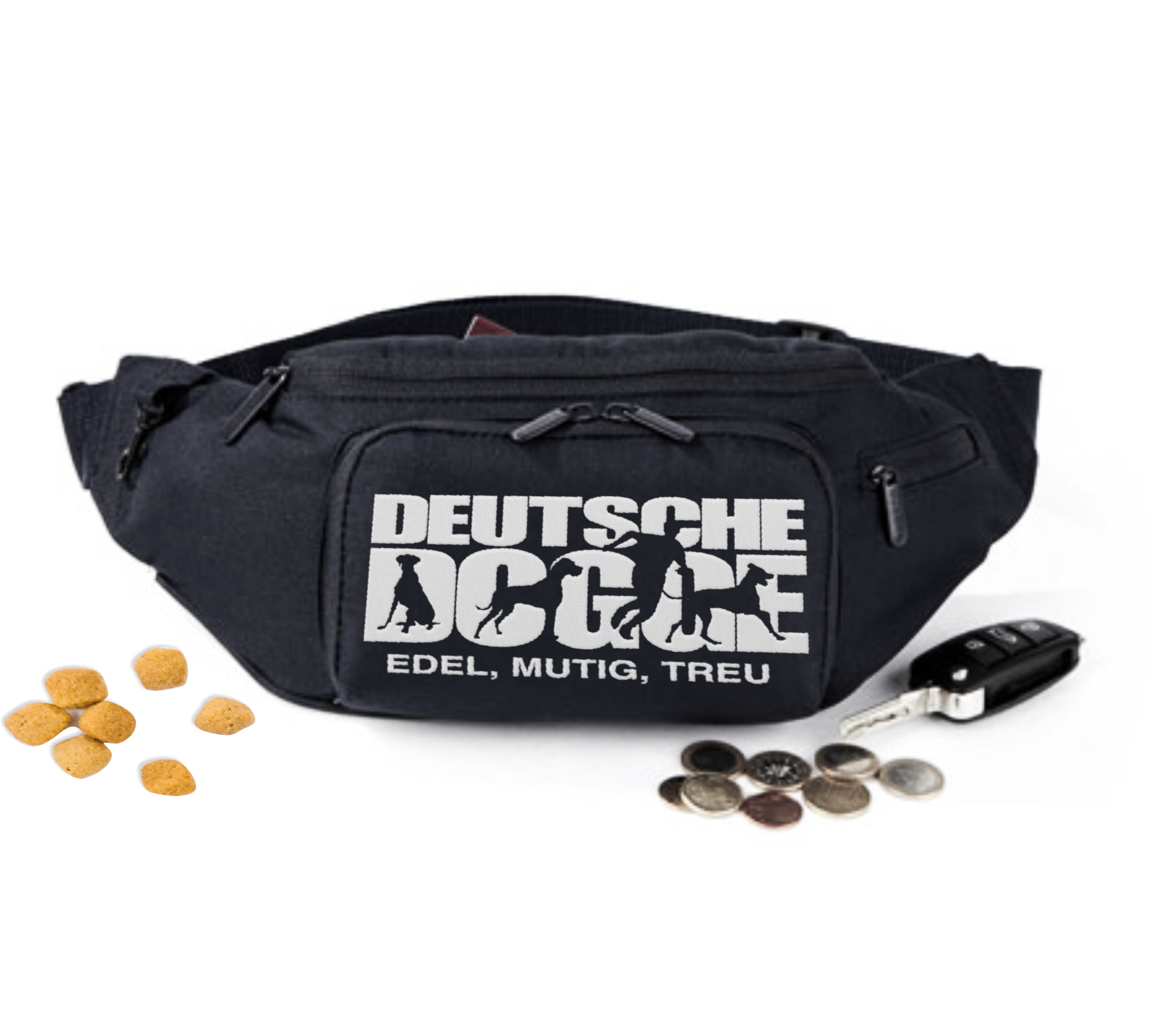 Deutsche Dogge Dog Hundesport Hundemotiv Gürteltasche Hund Stickerei