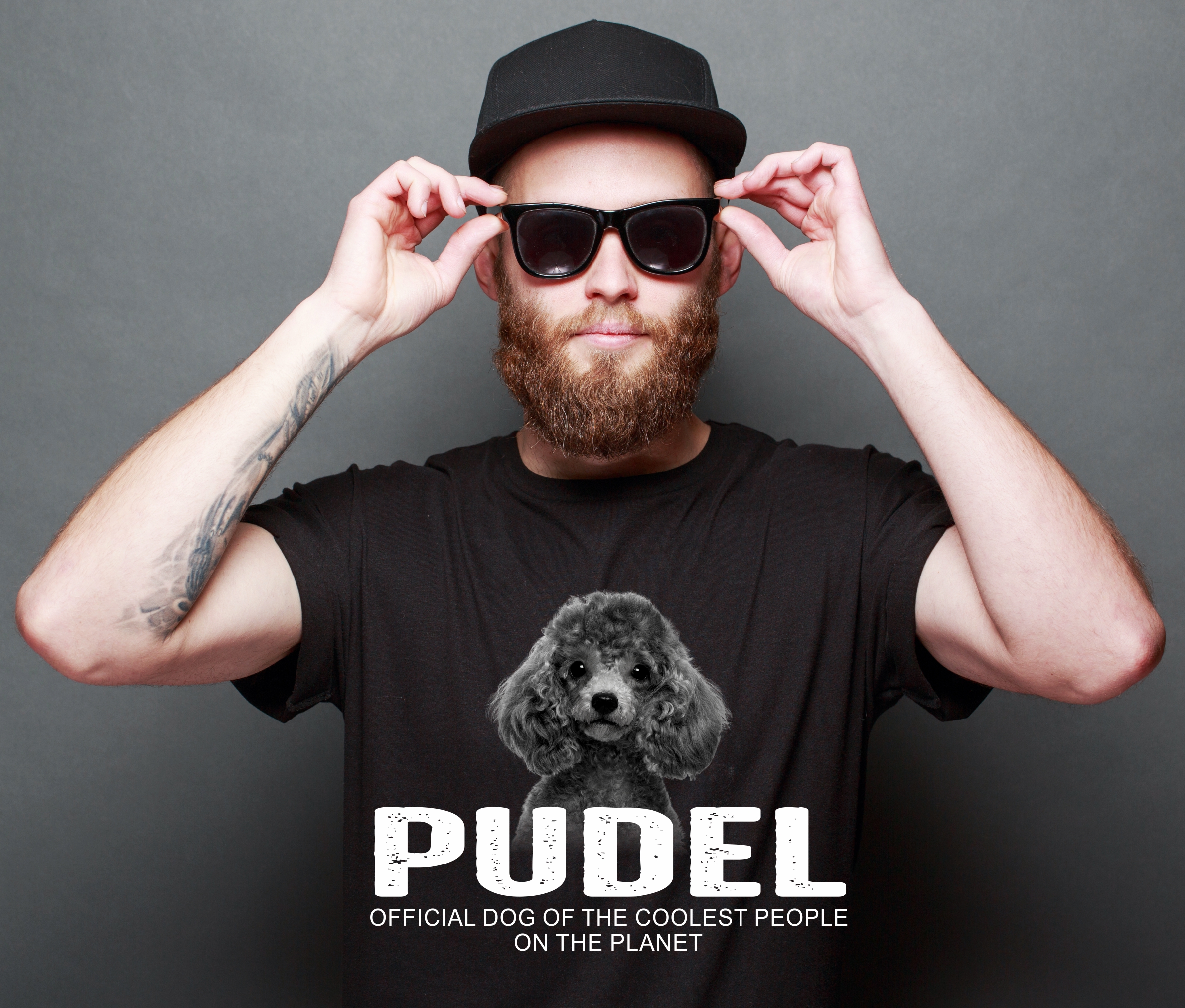 Pudel Pudle Poodle Caniche  Barbone Großpudel Zwergpudel Dog cool Leute lustig Shirt T-Shirt Hundemotiv Siviwonder