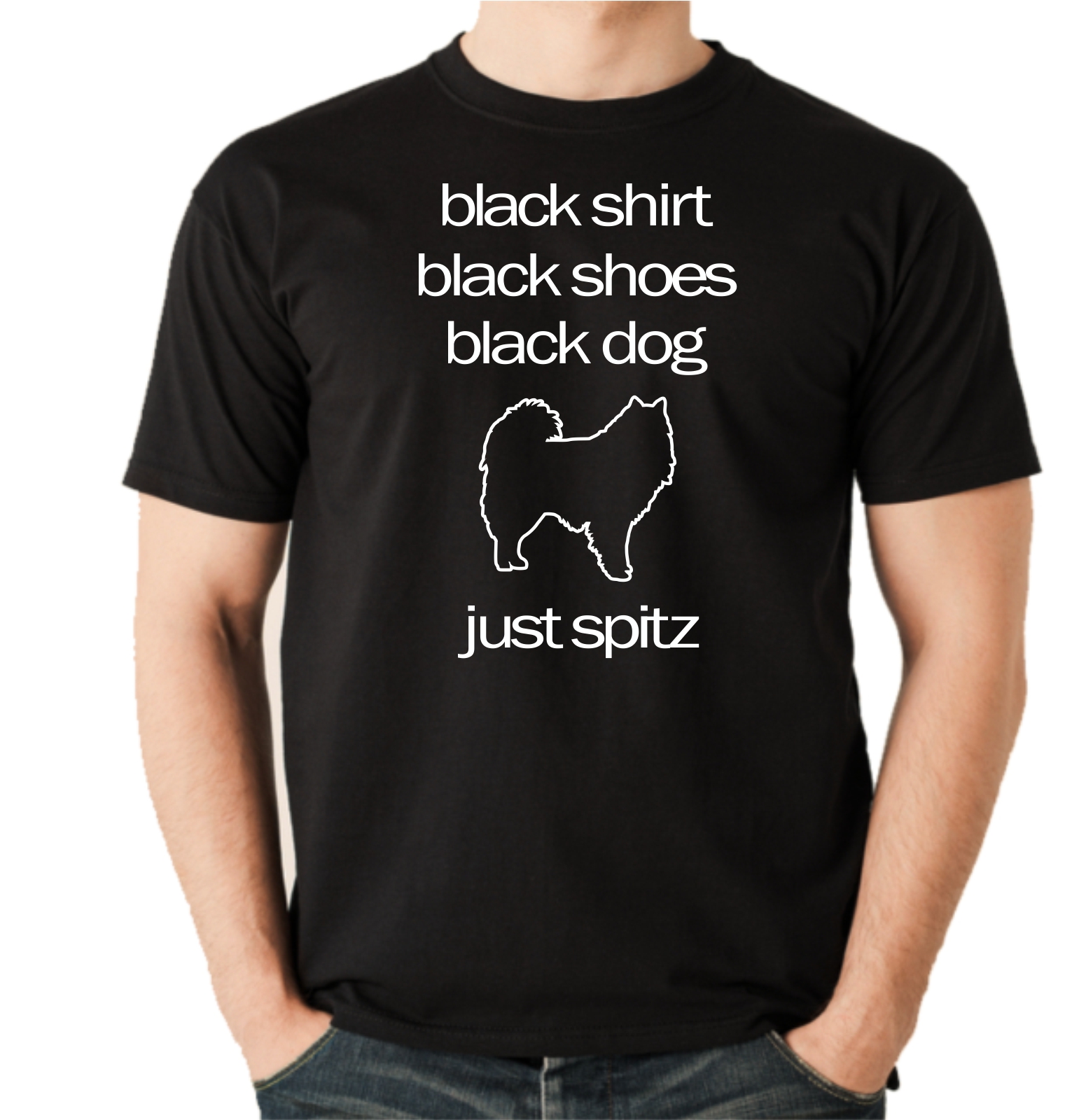 Spitz Unisex T-Shirt Hundemotiv Spitze deutsche Zwergspitz