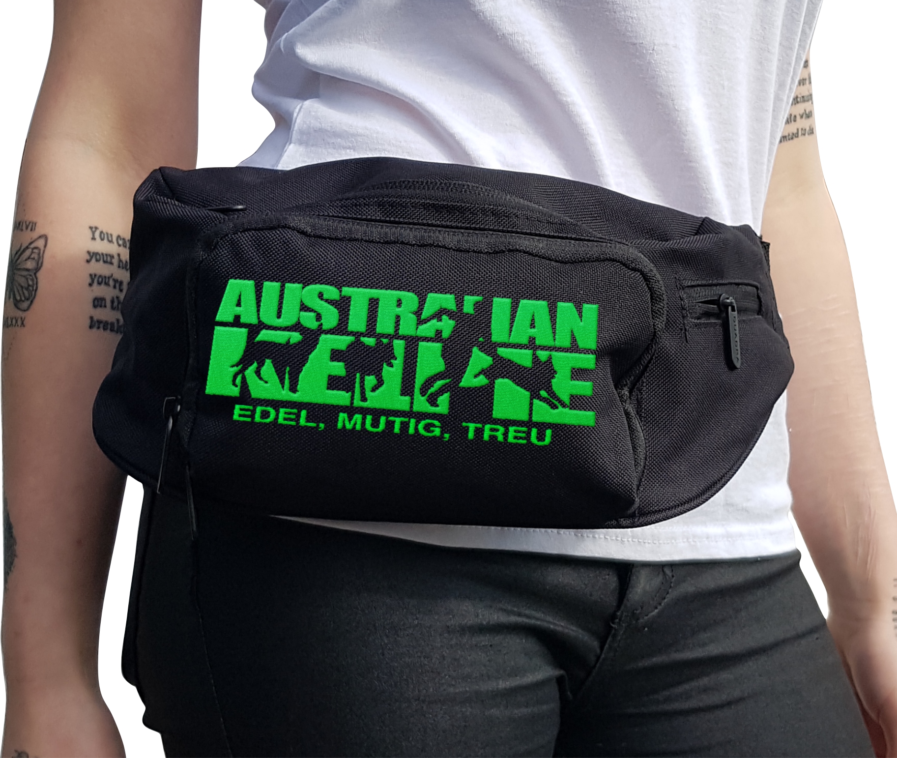 Australian Kelpie Barb Dog Hundesport Gürteltasche Bauchtasche Hund Stickerei