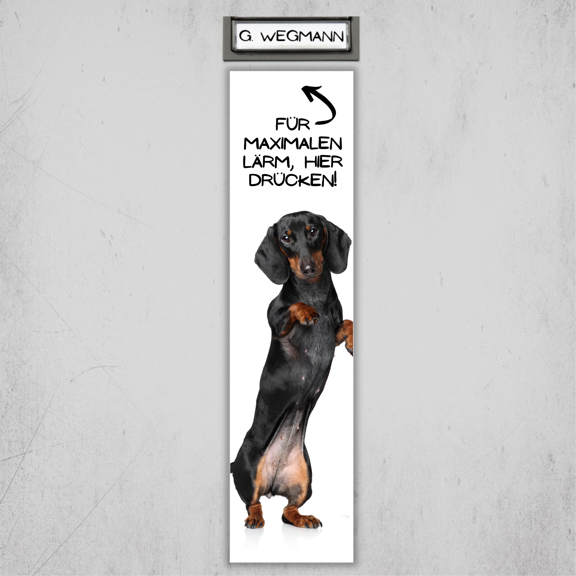 Dackel Teckel Dachshund Wiener Dog Türschild Warnschild Hundeschild Schildr happy Design by Siviwonder