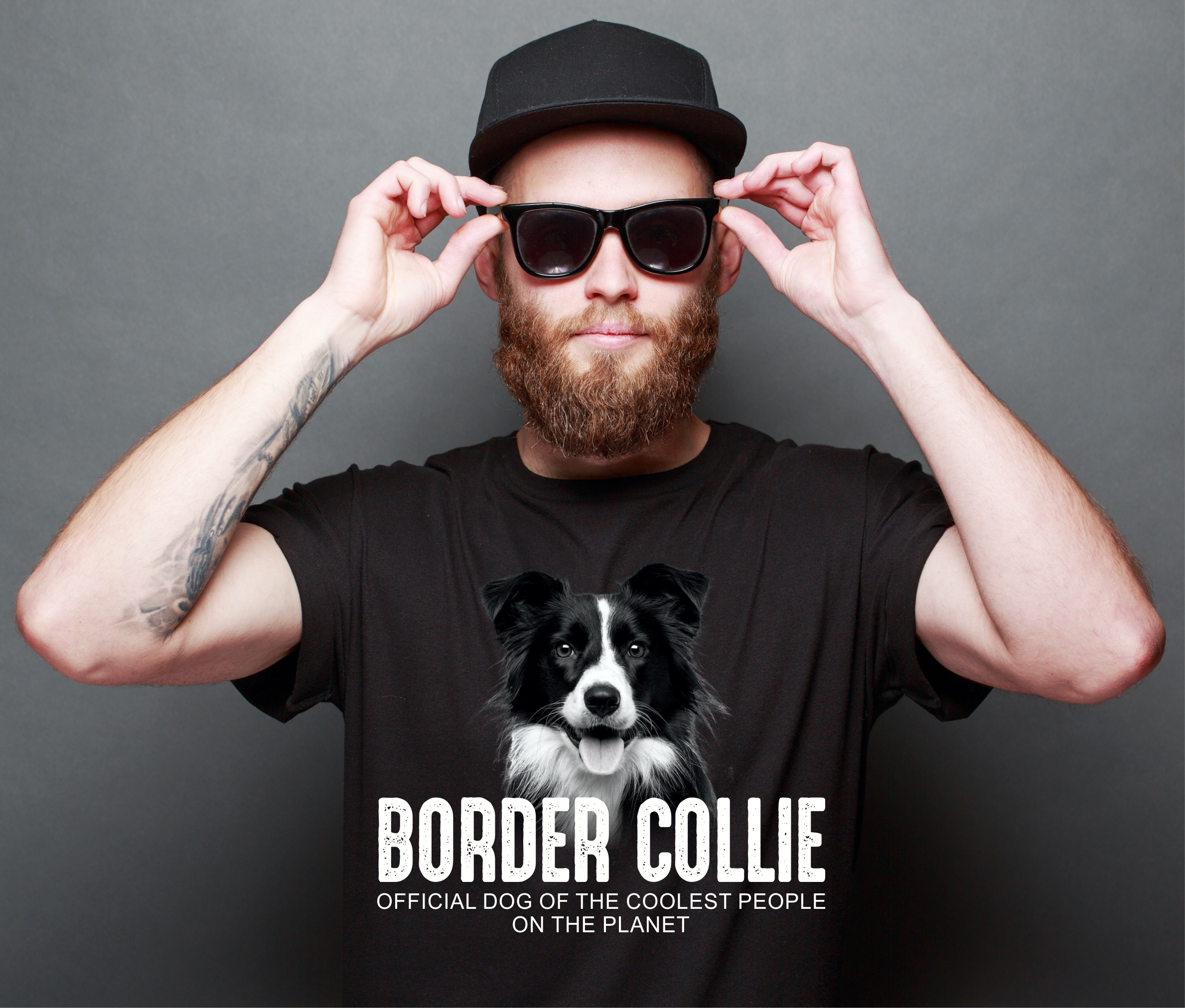 Border Collie Sheepdog Scotch Sheep Dog cool Leute lustig Shirt T-Shirt Hundemotiv Siviwonder