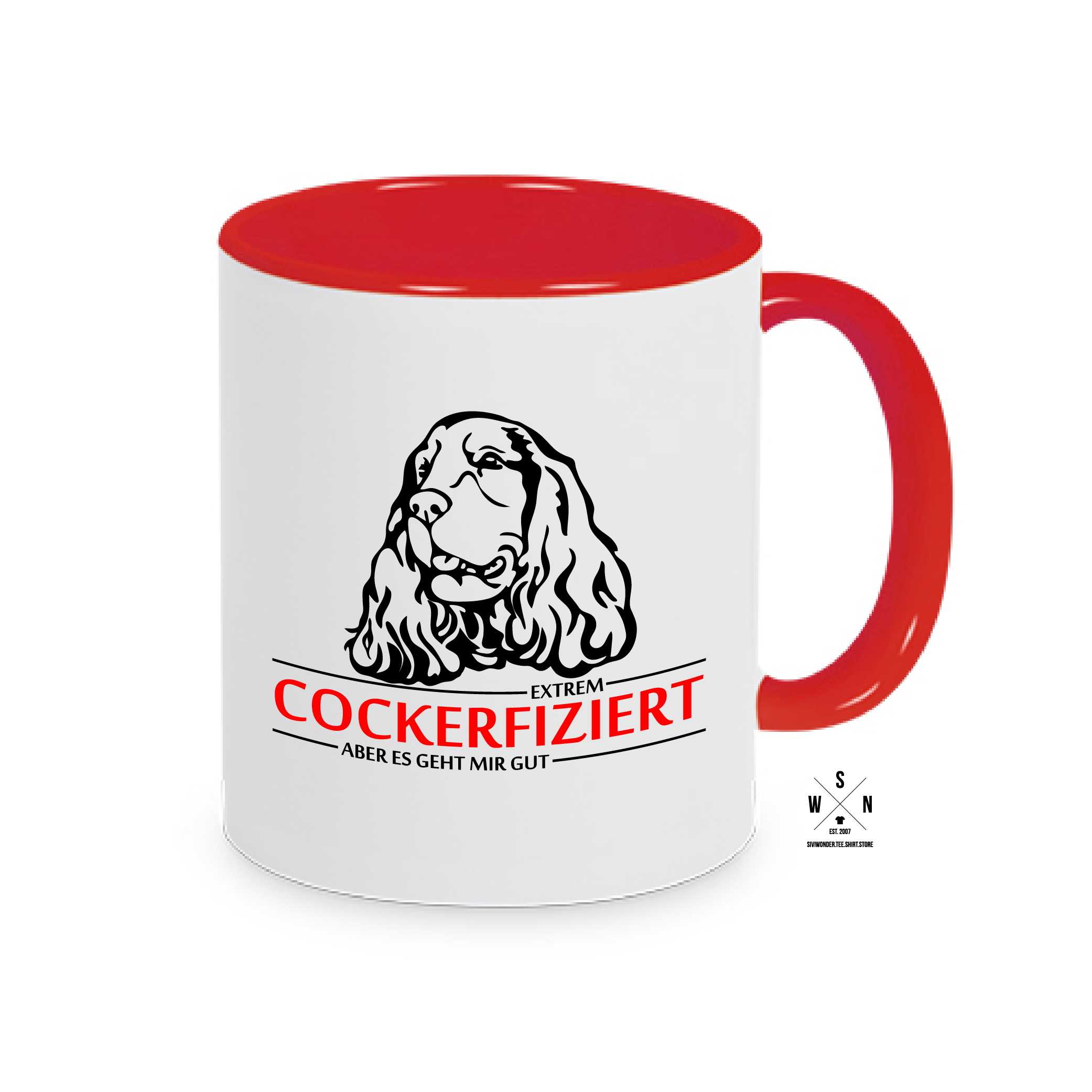 Tasse Kaffebecher INFIZIERT COCKER SPANIEL COCKERFIZIERT