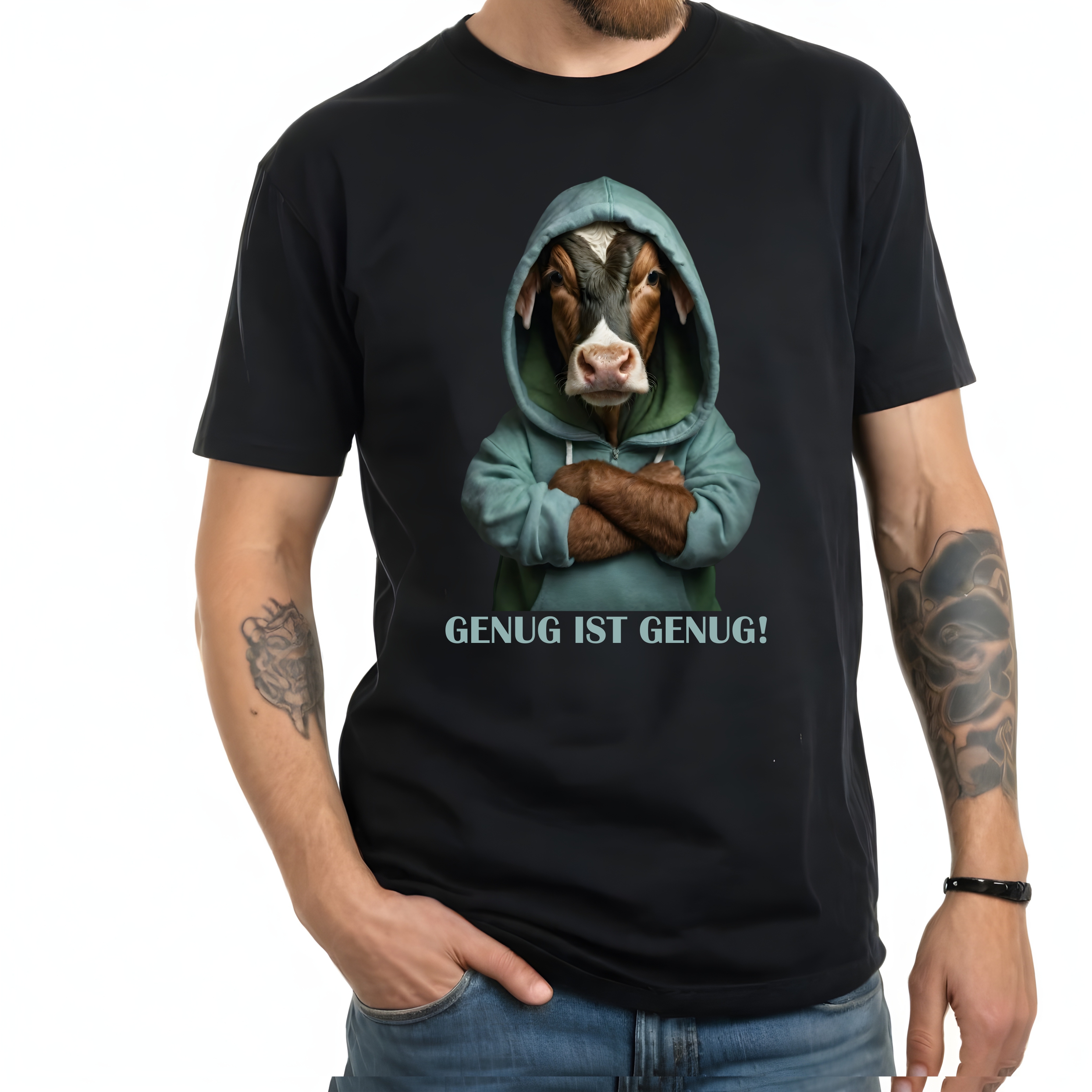 Kuh Bauern Protest No.1 Shirt Unisex T-Shirt Sprüche genug ist genug Cow Landwir