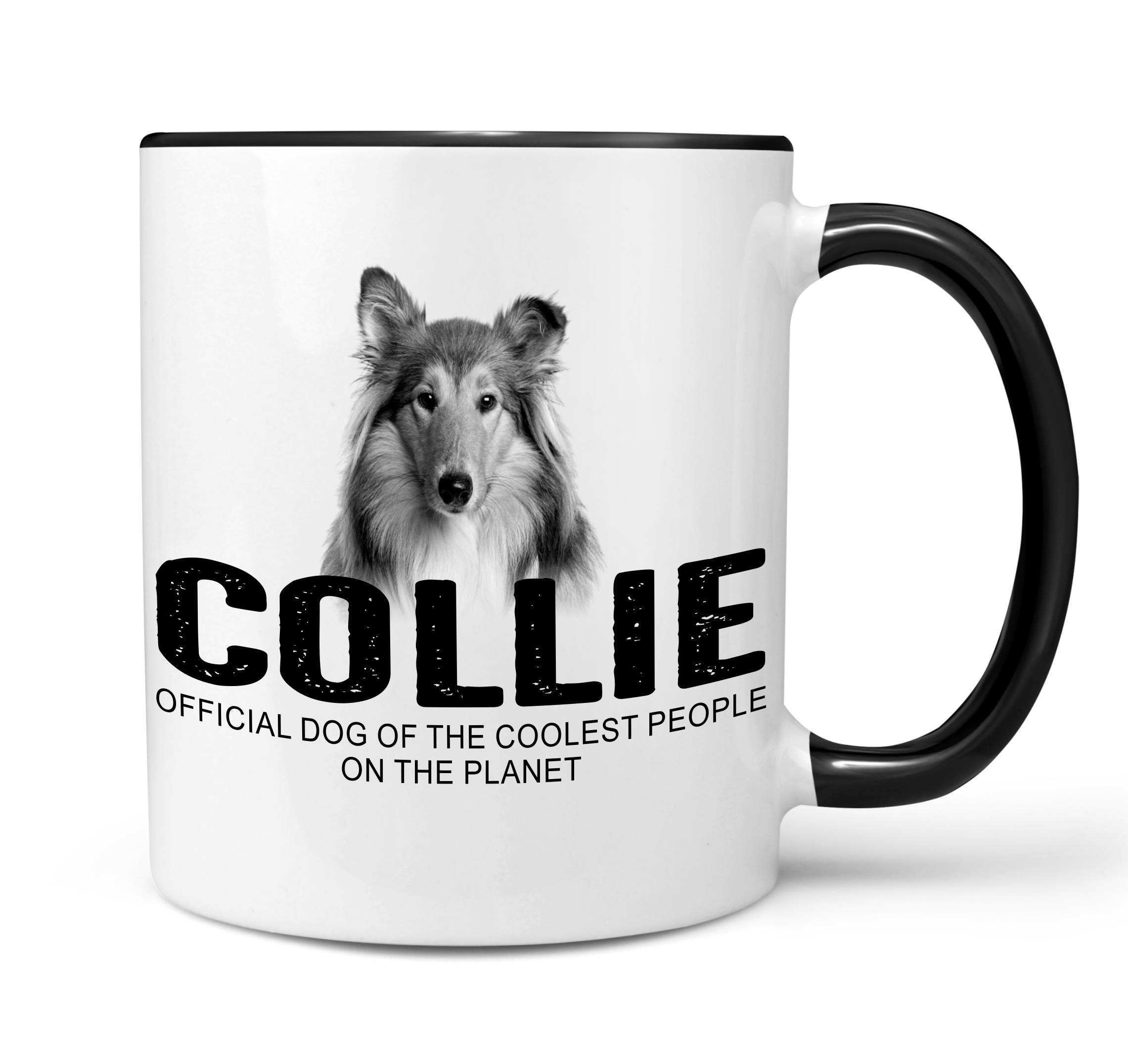 Collie Langhaarcollie Langhaar Lassie Schottischer Schäferhund  Dog cool Leute lustig Dog Tasse Kaffeetasse Kaffeebecher happy Design by Siviwonder