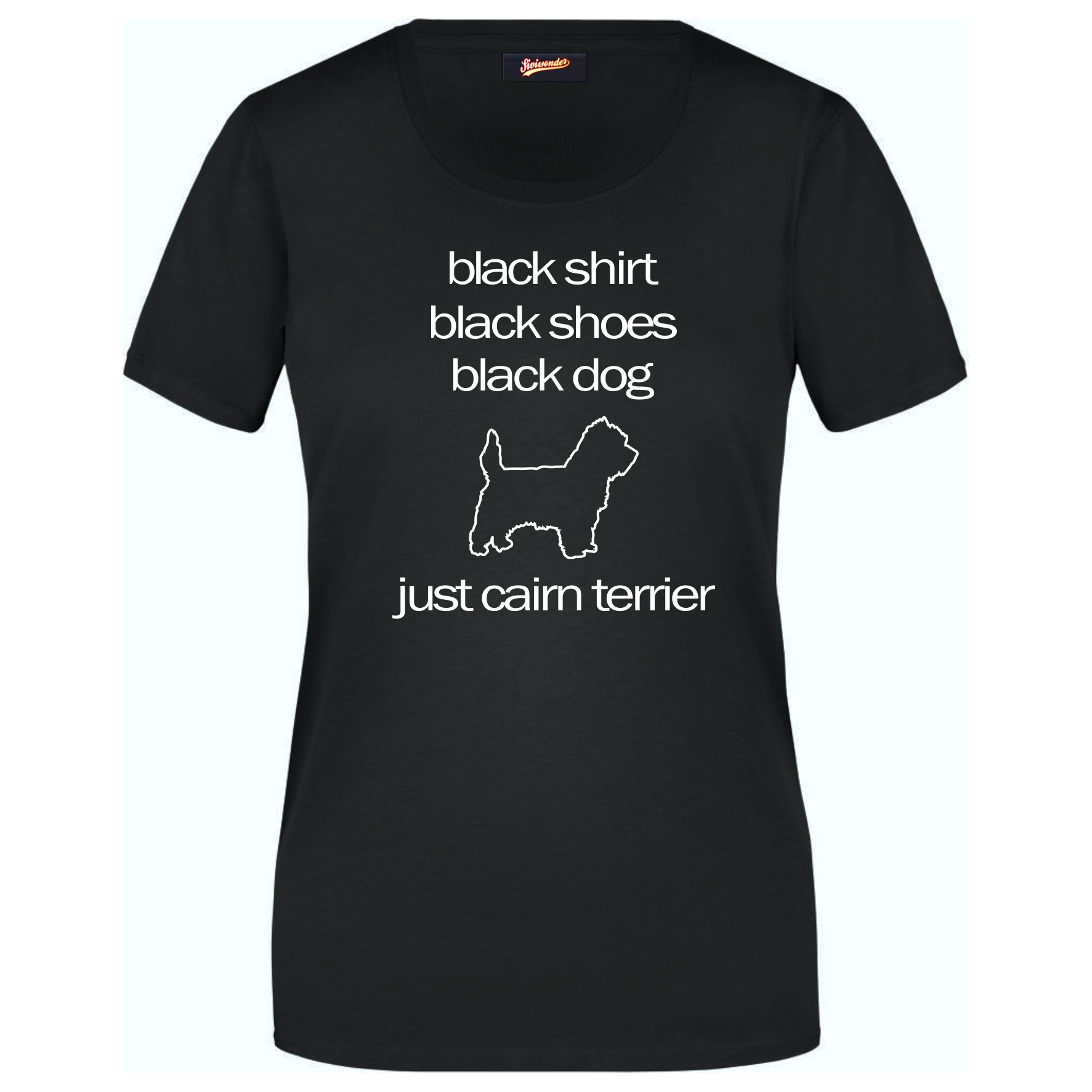 Cairn Terrier Black Dog Unisex T-Shirt Hundemotiv Kern