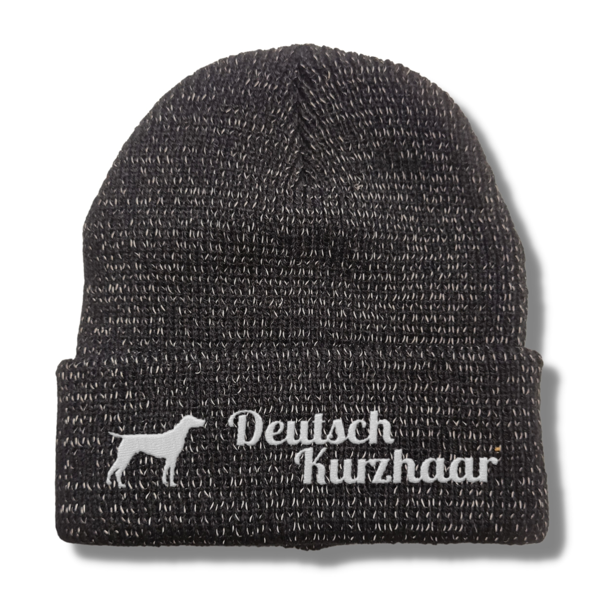 Deutsch Kurzhaar reflektierende Mütze Stickerei Hund Winter Strickmütze reflex Beanie warm