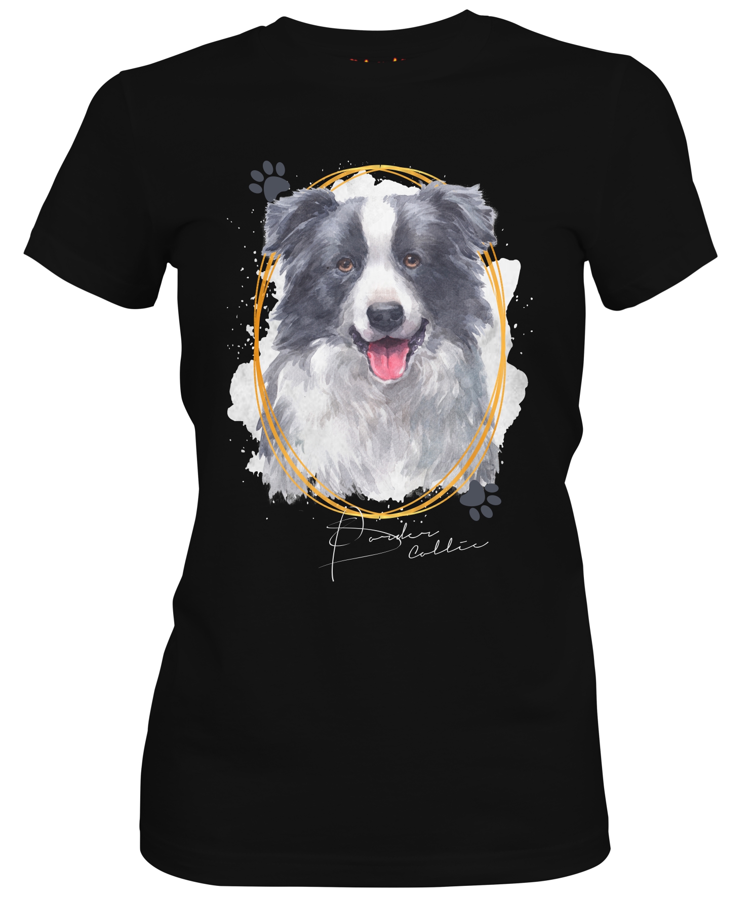 Damen Shirt BORDER COLLIE Signature Dogs Motiv by SIVIWONDER