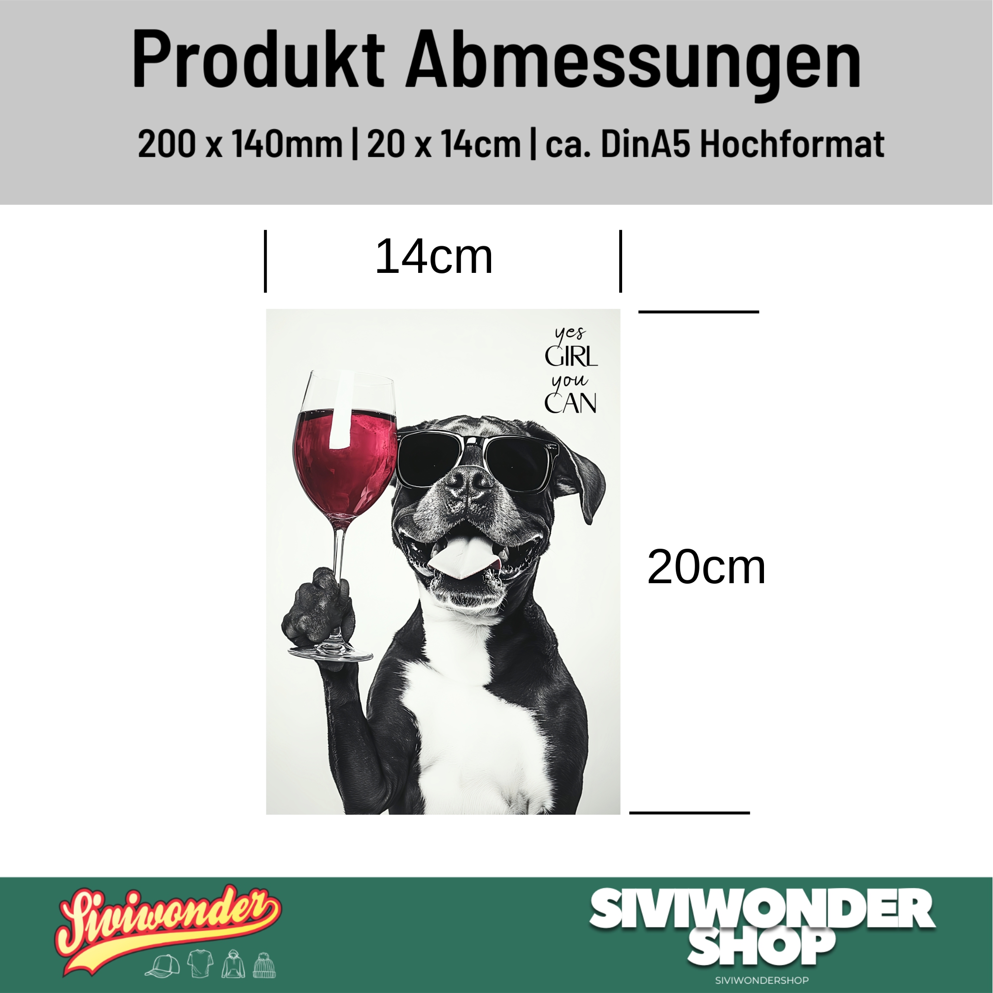 Schild Hund Boxer Artprint Wein Spruch Deko Wanddekor Geschenkidee Weinliebhaber Quotes