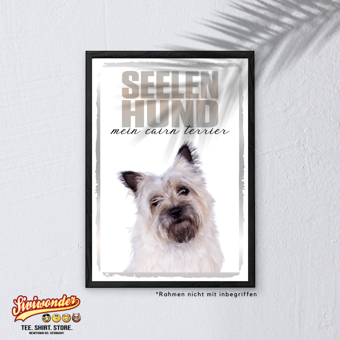Cairn Terrier Seelenhund Dog Schild Spruch Türschild Hundeschild Warnschild Soulmate