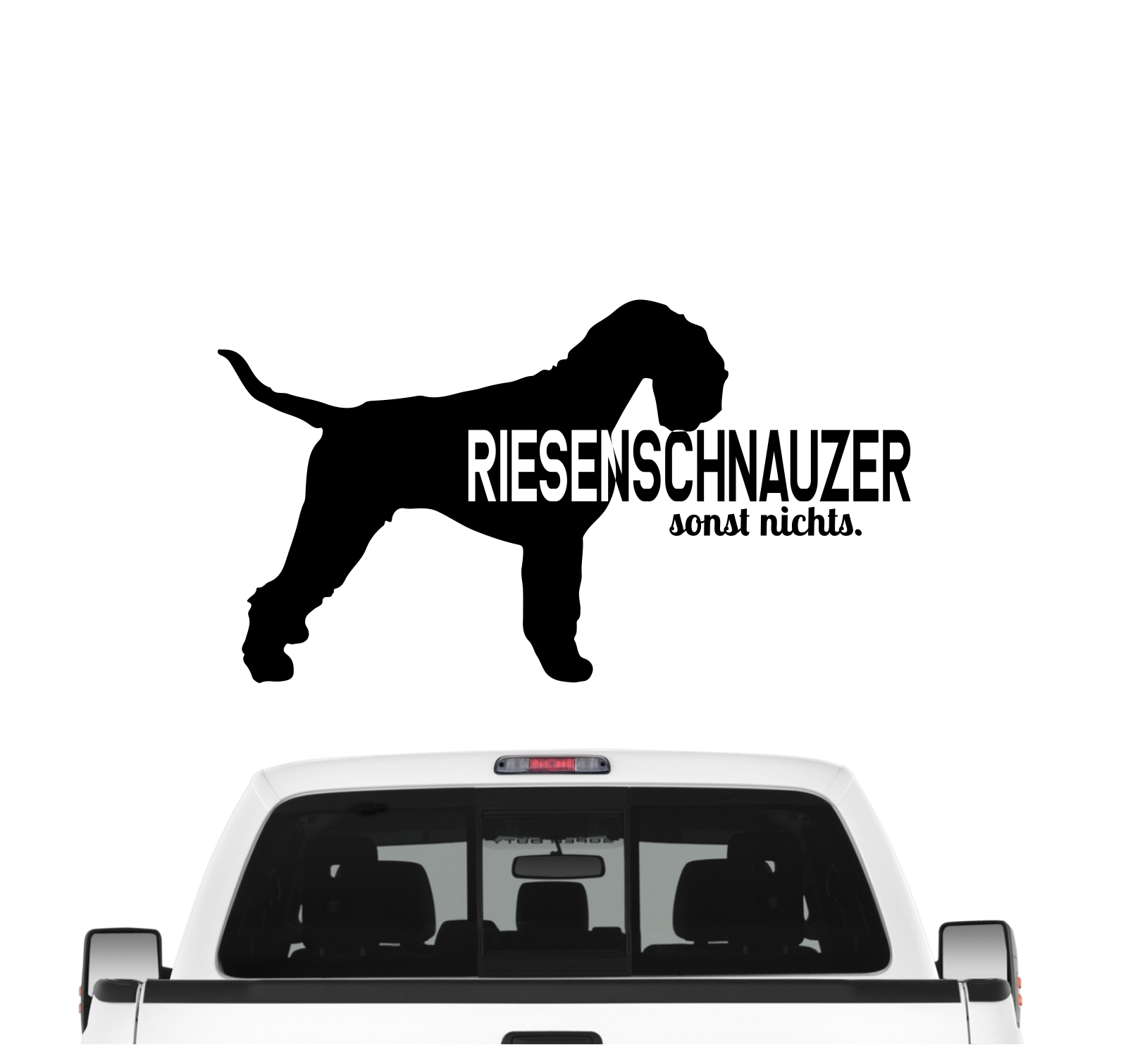 Riesenschnauzer Sonst Nichts Auto Aufkleber Hund Folie Schnauzer Russian Bear