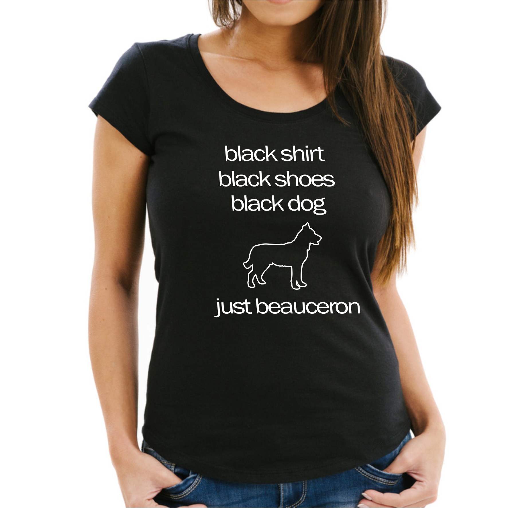 Beauceron Black Dog Unisex T-Shirt Hundemotiv Schäferhund Französischer Berger de Beauce