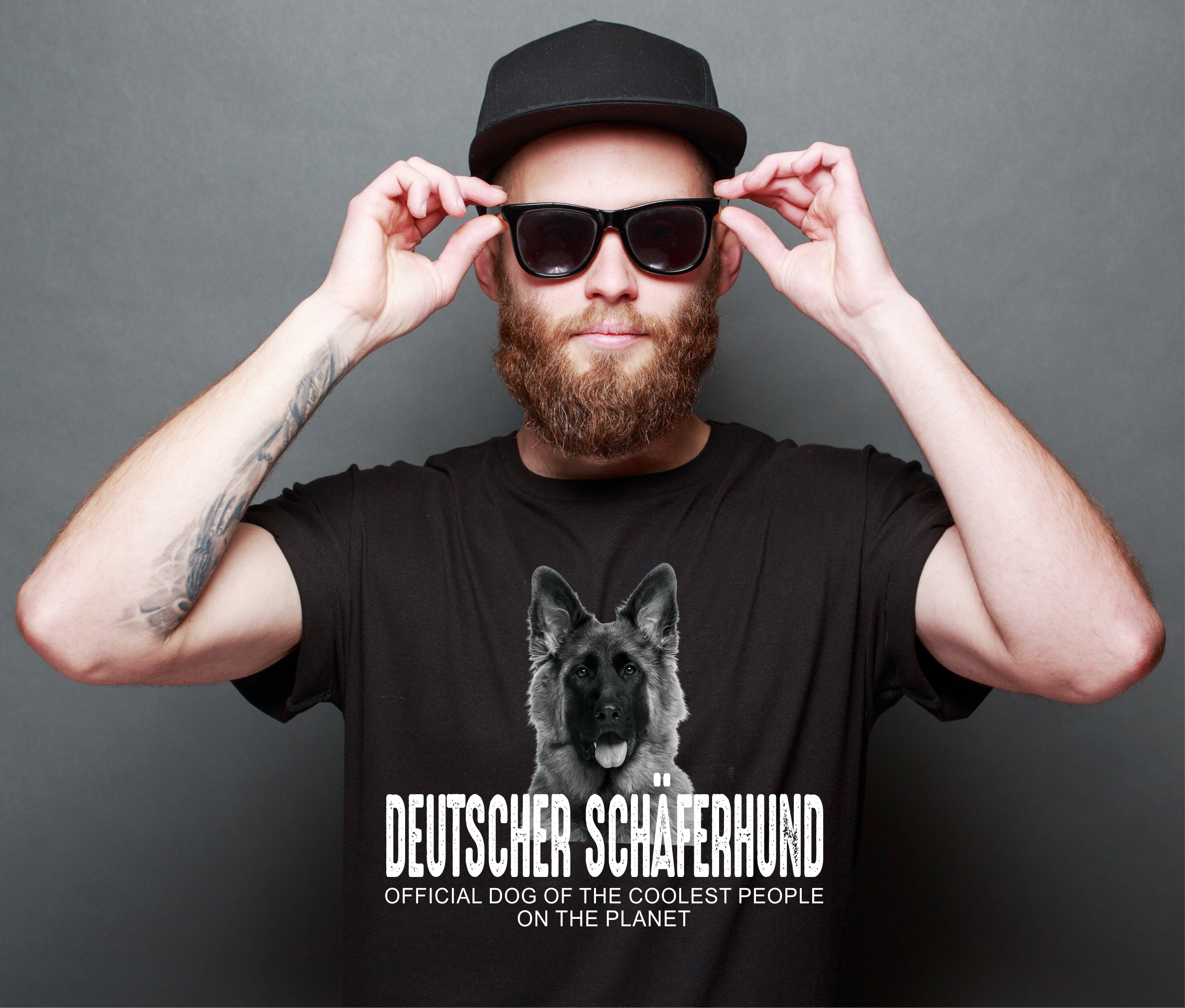 Deutscher Schäferhund Schäfer German Shepherd Dog cool Leute lustig Shirt T-Shirt Hundemotiv Siviwonder