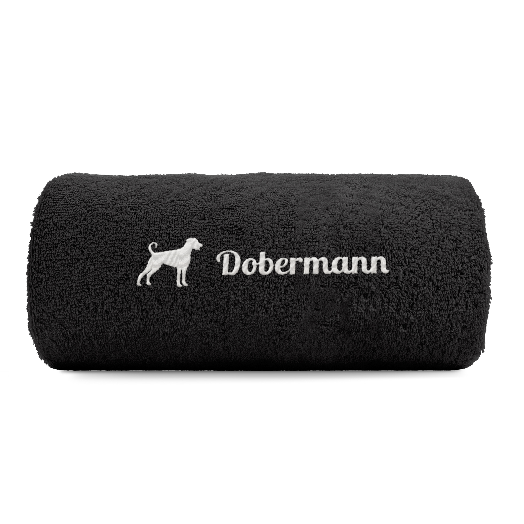 Dobermann Unkupiert Handtuch Pfoten Hundemotiv Stickerei Deluxe