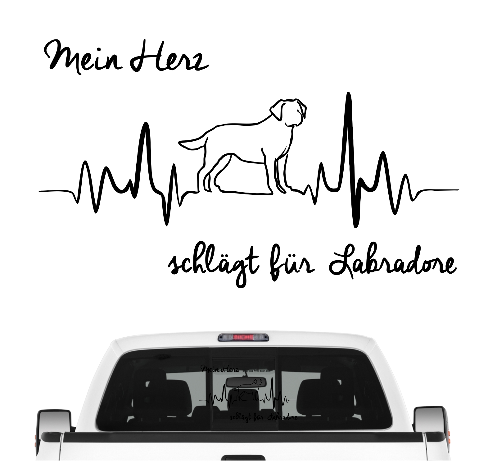 Labrador Labby Retriever Lab Labbie Dog Hundeaufkleber Herz AUTOAUFKLEBER Aufkleber Hunde