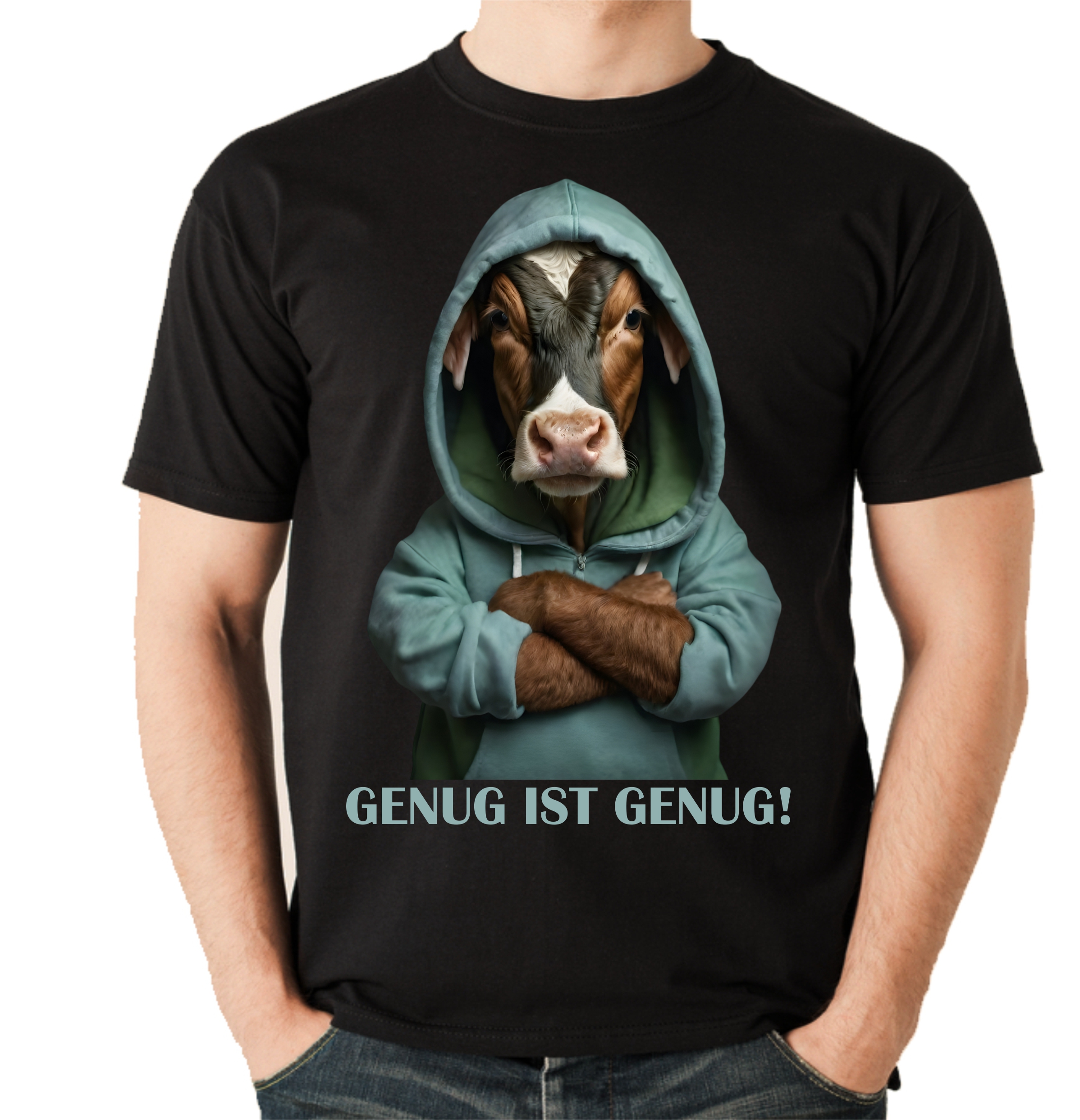 Kuh Bauern Protest No.1 Shirt Unisex T-Shirt Sprüche genug ist genug Cow Landwirt