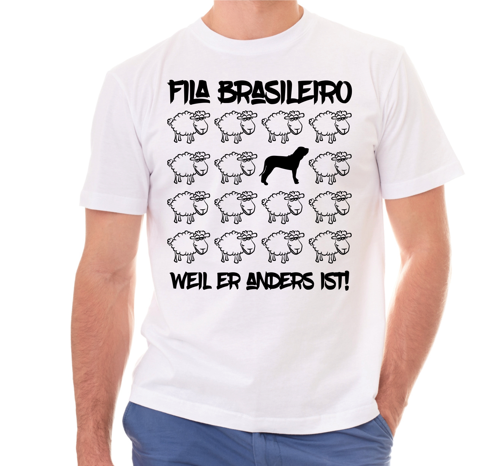 FILA BRASILEIRO UNISEX T-SHIRT BLACK SHEEP by SIVIWONDER