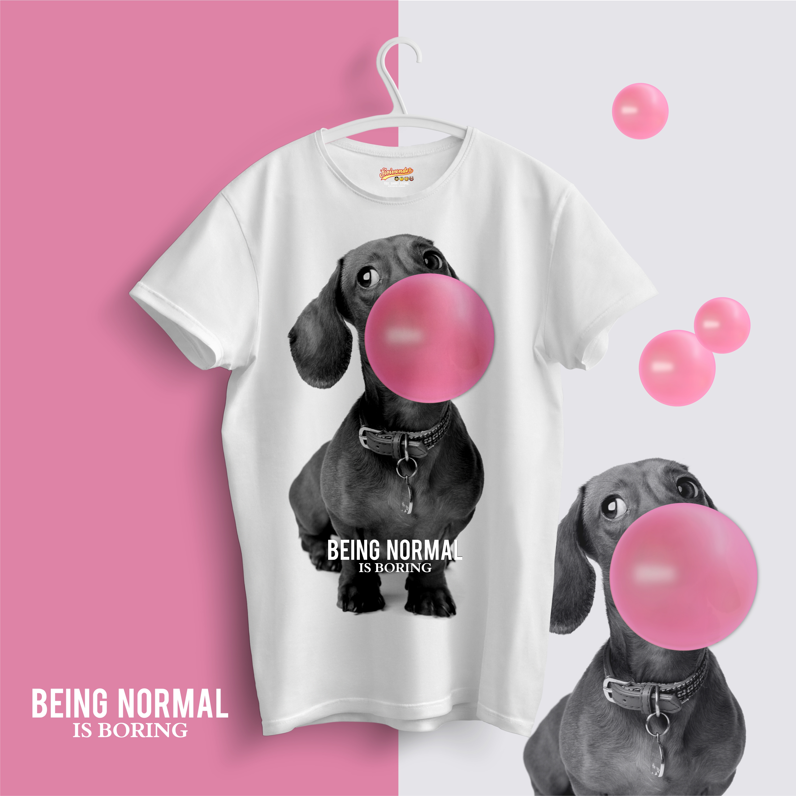 T-Shirt Dackel sweet Hund Unisex Shirt Normal Bubble trend lustig Hundemotiv trendy Spruch