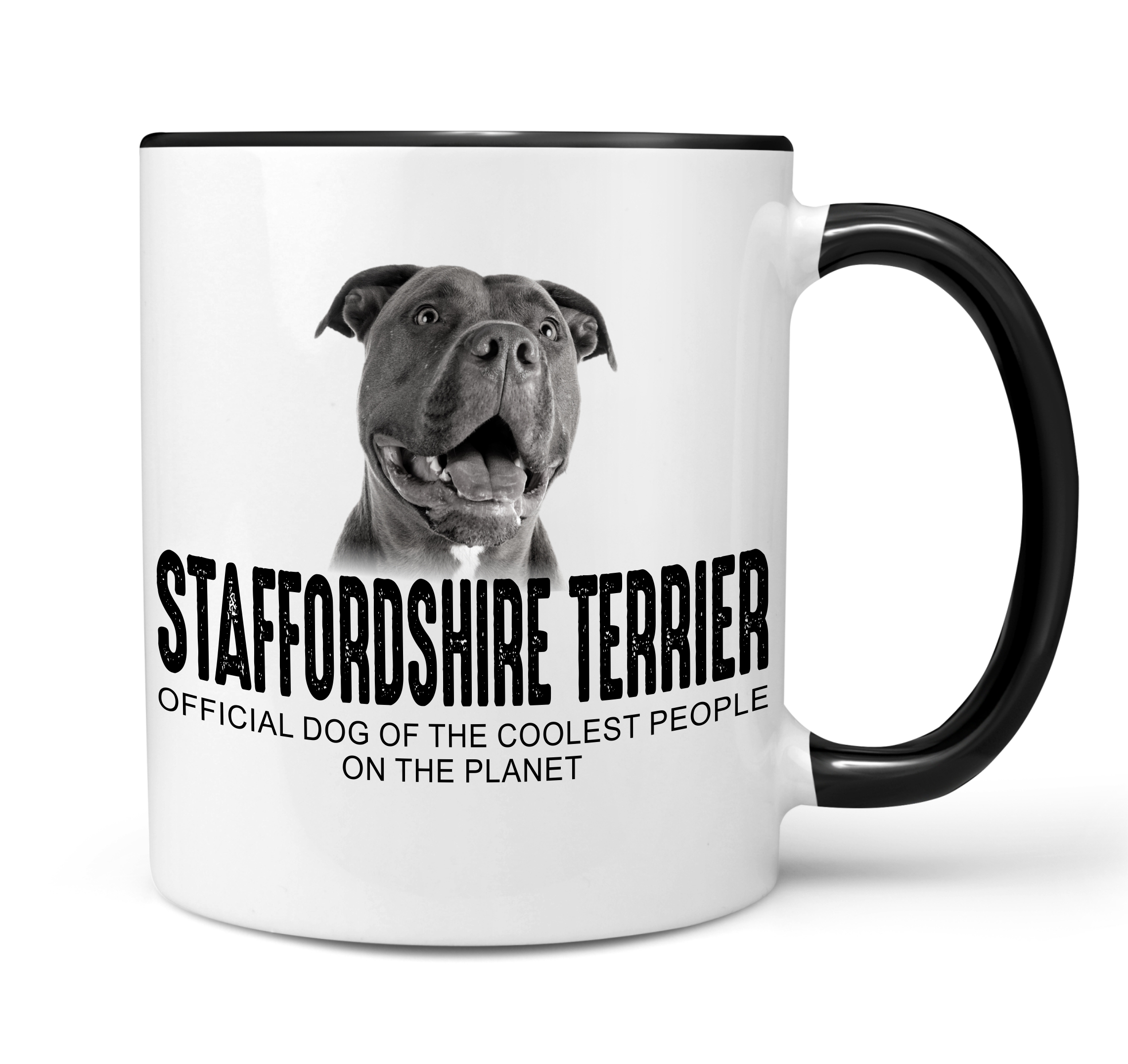 American Staffordshire Terrier USA  Pit Bull Terrier Dog Tasse Kaffeetasse Kaffeebecher happy Design by Siviwonder