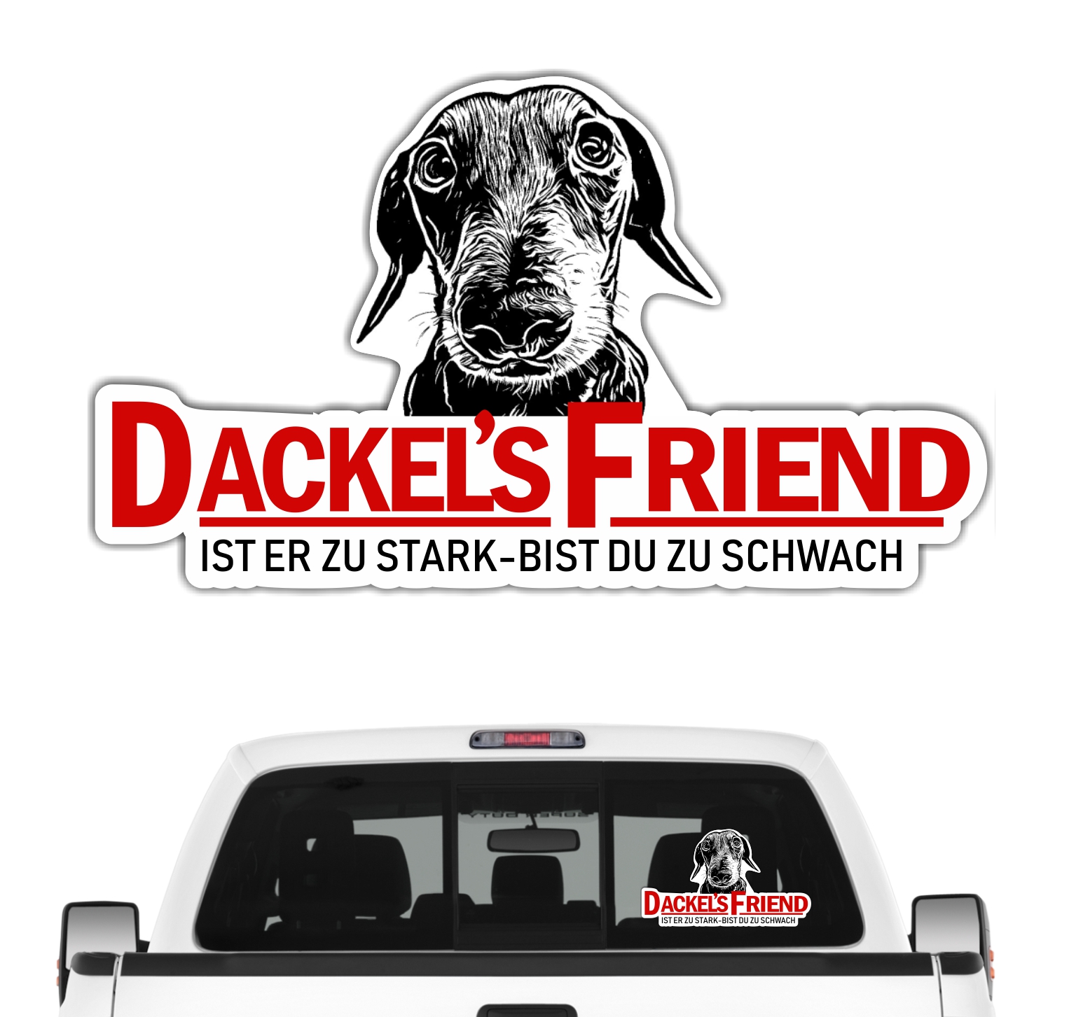 Siviwonder Dackel Teckel Hundeaufkleber - Dackels Friend Liebe Auto Aufkleber autoaufkleber Hund Fol
