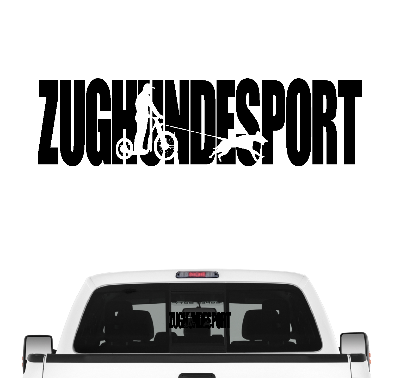 Zughundesport Hundesport Autoaufkleber Hund Folie Aufkleber Dogscooter Jöring