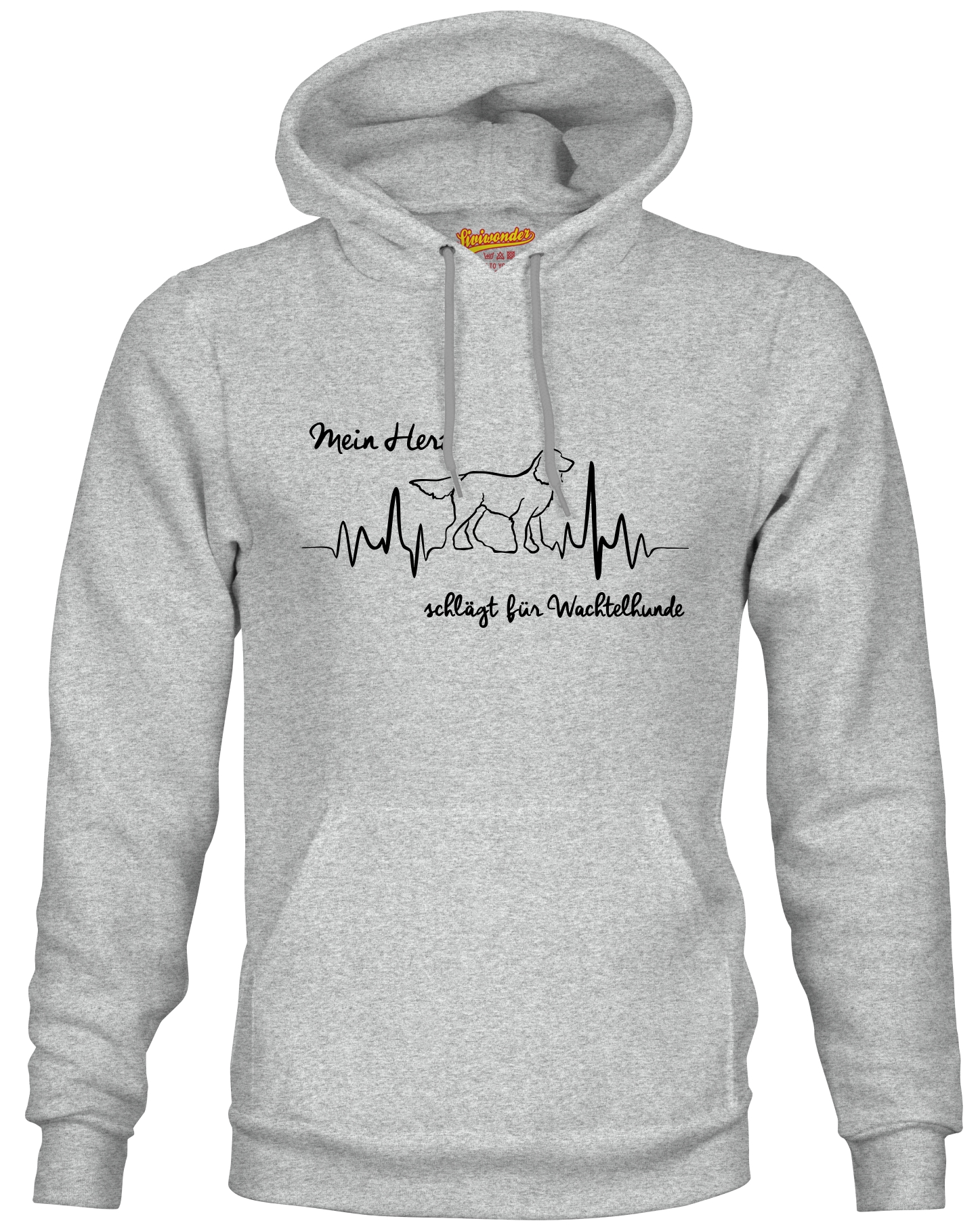 WACHTELHUND SWEATSHIRT HEARTBEAT  Hund Hundemotiv Herz