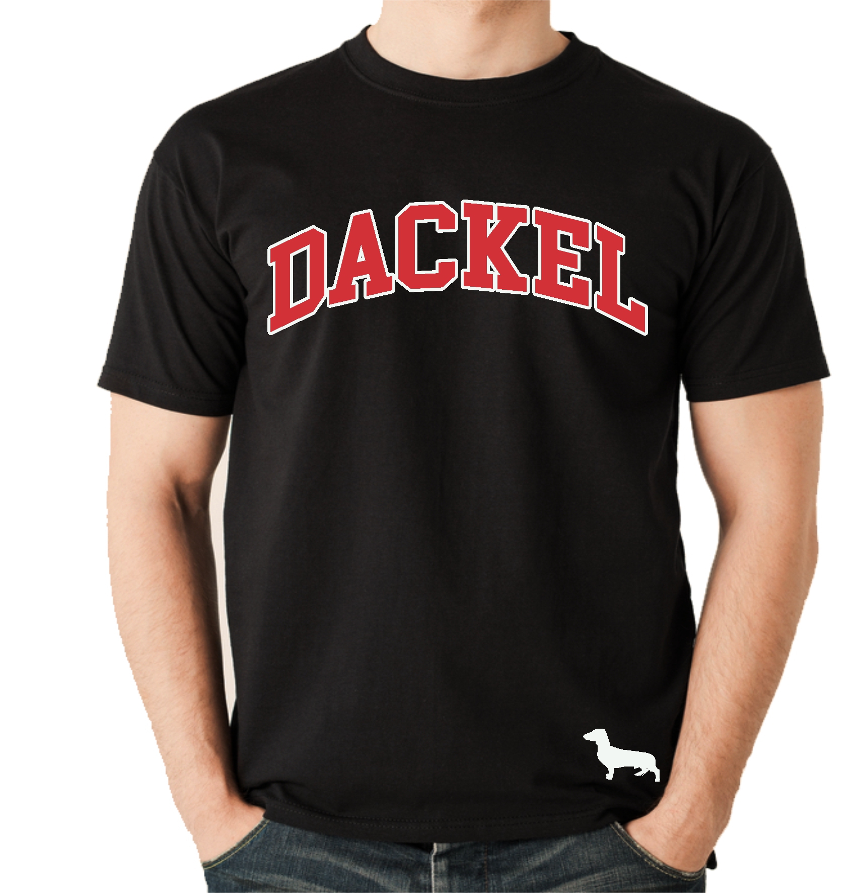 Dackel Unisex T-Shirt Extreme Hundemotiv Dachshund Teckel Wiener Dog