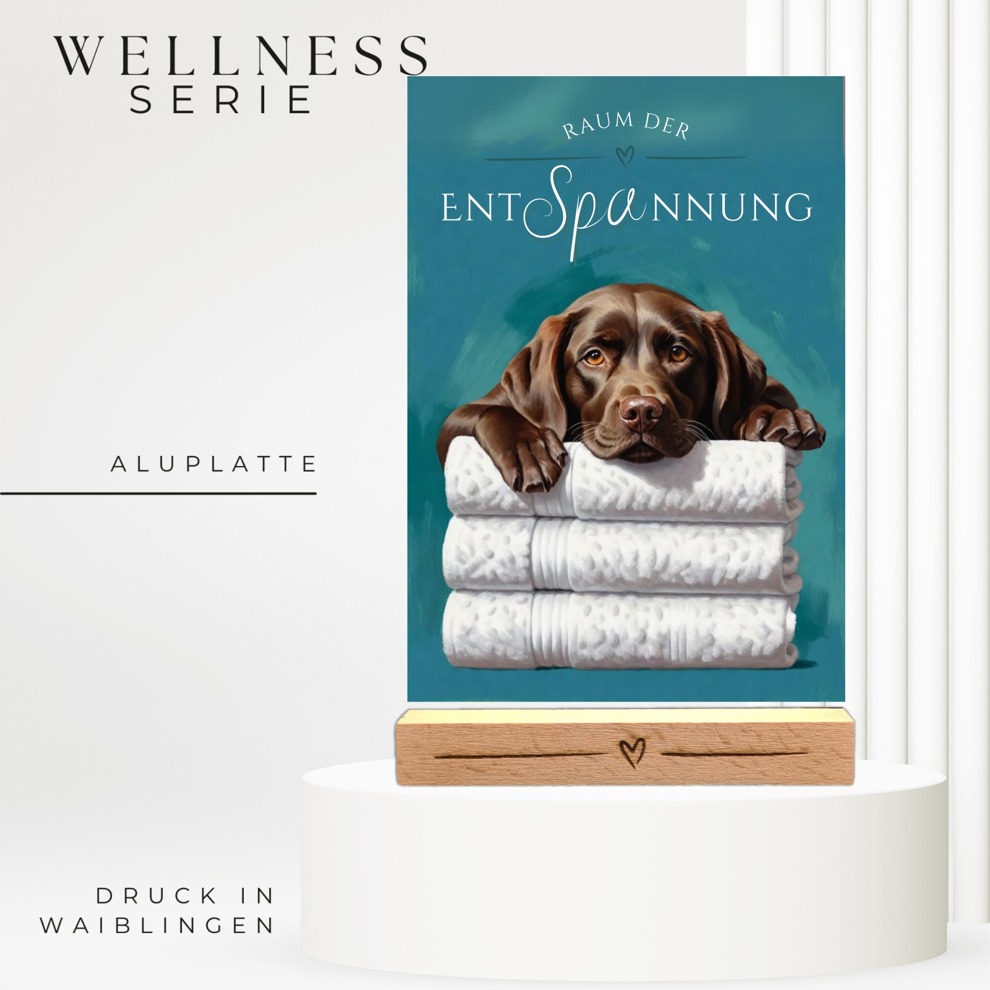 Hundeschild Deko Badezimmer Wellness Labrador Labby Schild Spruch