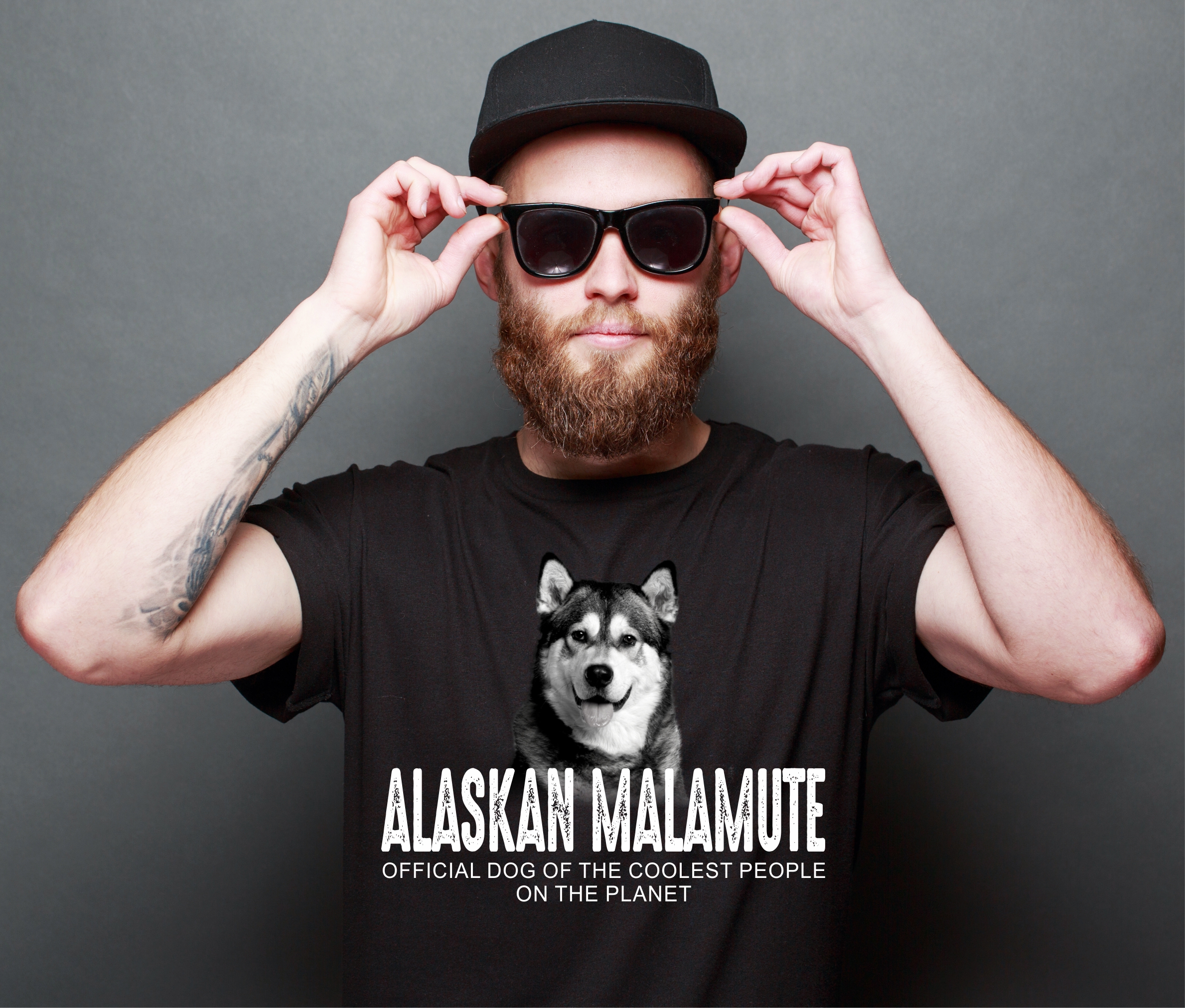 Alaskan Malamute Mally Mal Dog cool Leute lustig Shirt T-Shirt Hundemotiv Siviwonder