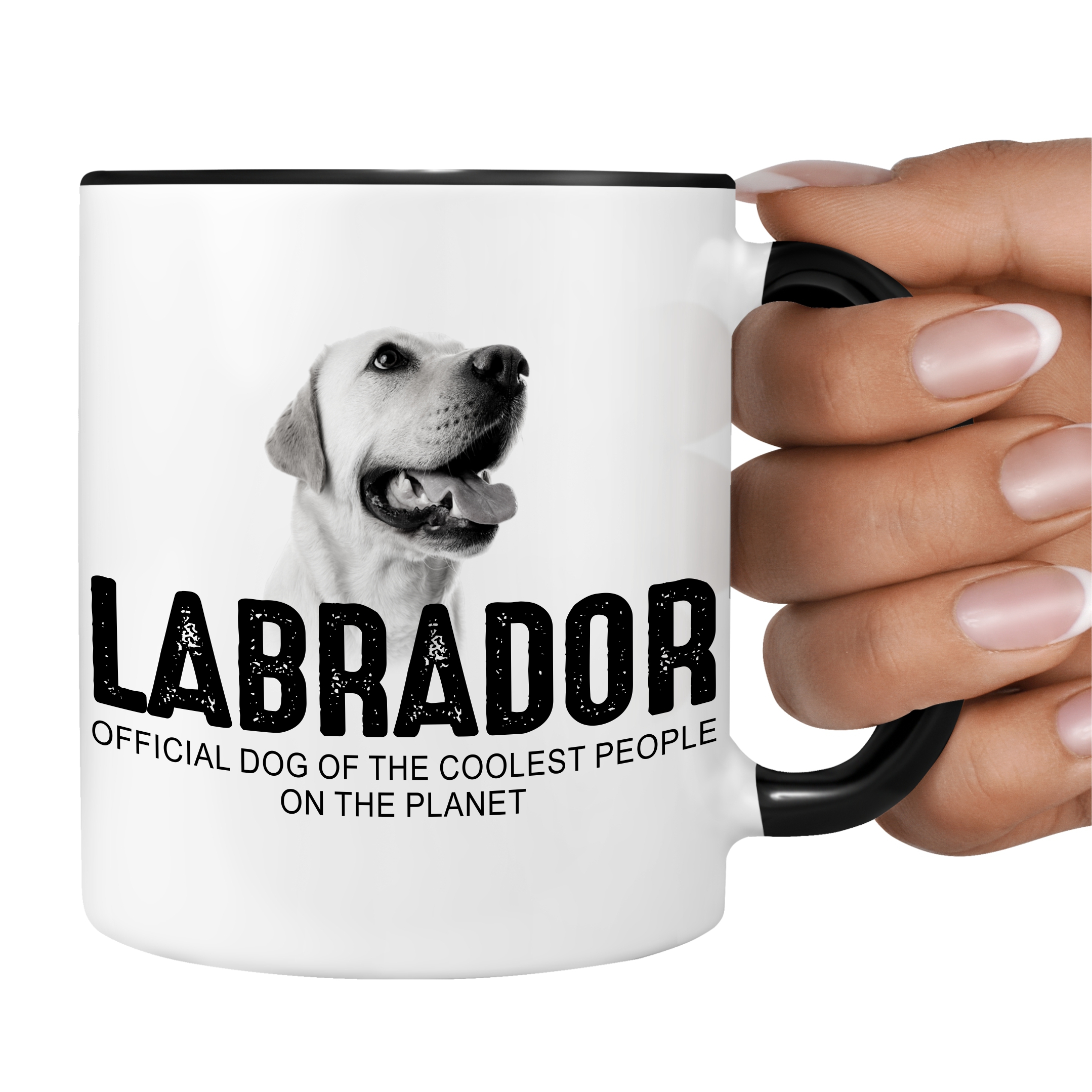 Labrador Labby Retriever Lab Labbie  Dog Tasse Kaffeetasse Kaffeebecher happy Design by Siviwonder