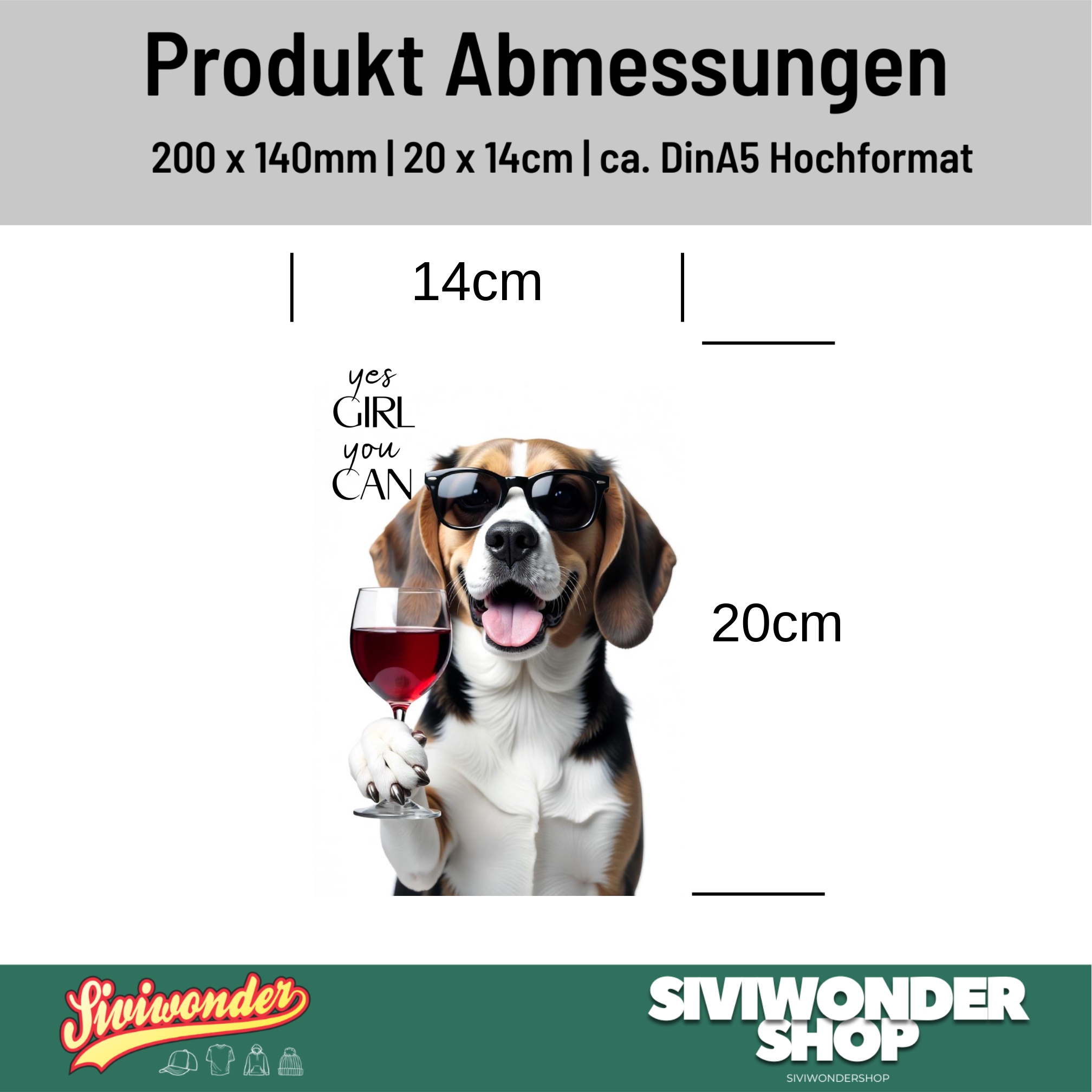 Schild Hund Beagle Artprint Wein Spruch Deko Wanddekor Geschenkidee Weinliebhaber Quotes
