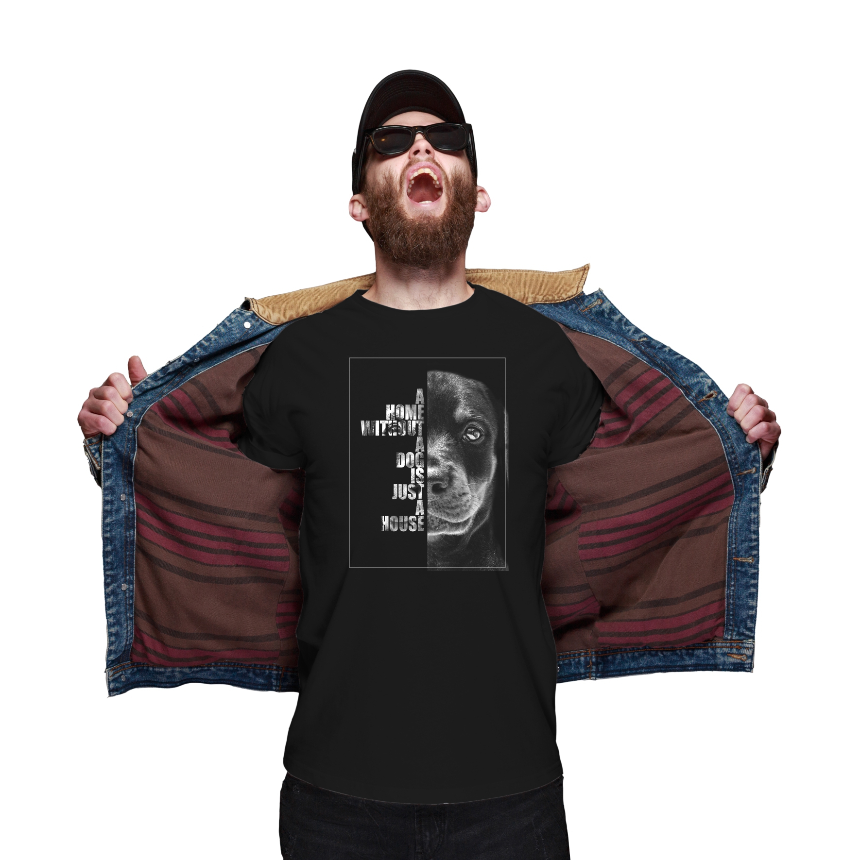 Dobermann Welpe Unisex T-Shirt Face Hundemotiv Doberman Dobby Dobie Pinscher