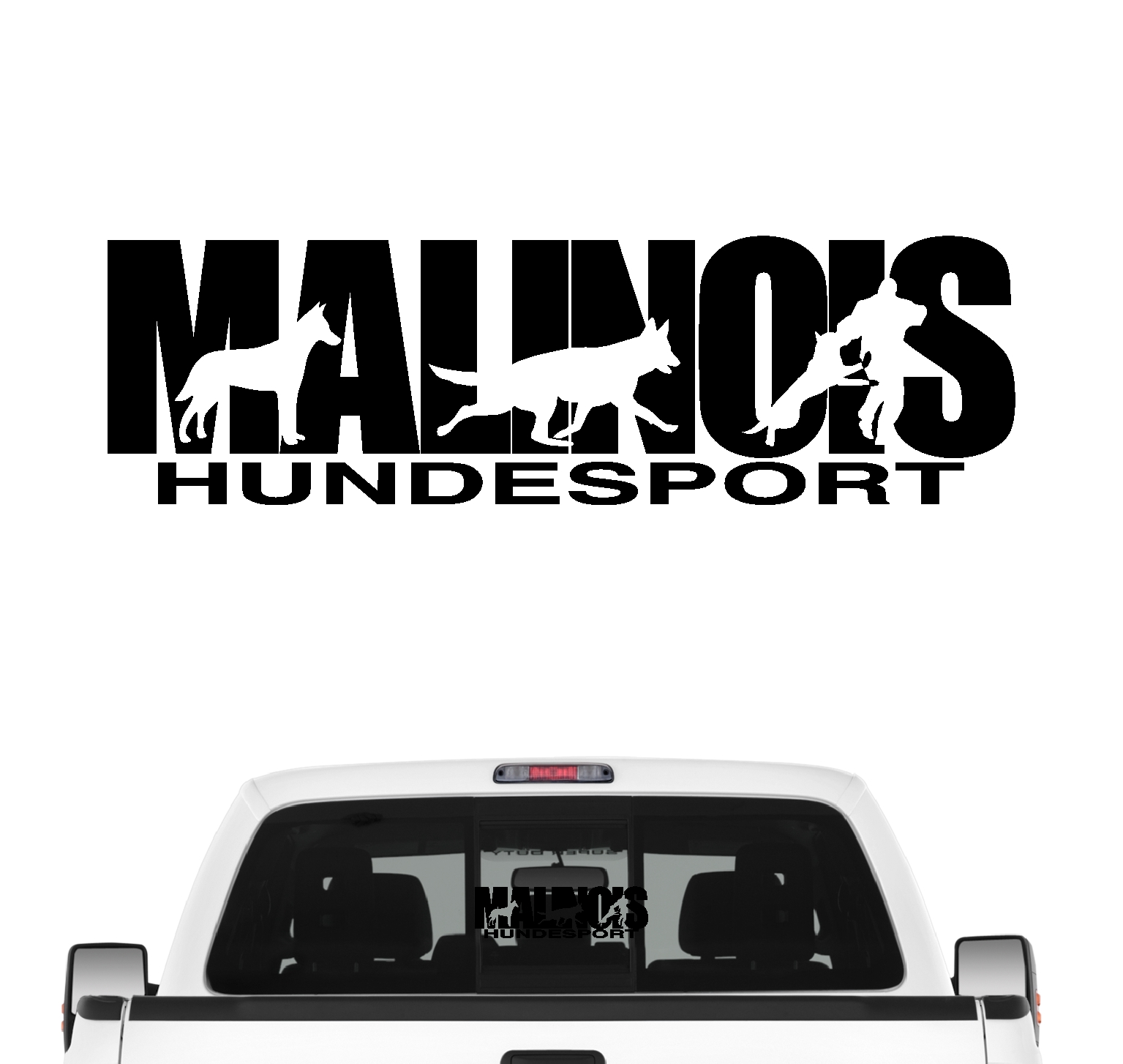 Malinois Hundesport Auto Aufkleber Hund Folie Belgian Mali Schäferhund