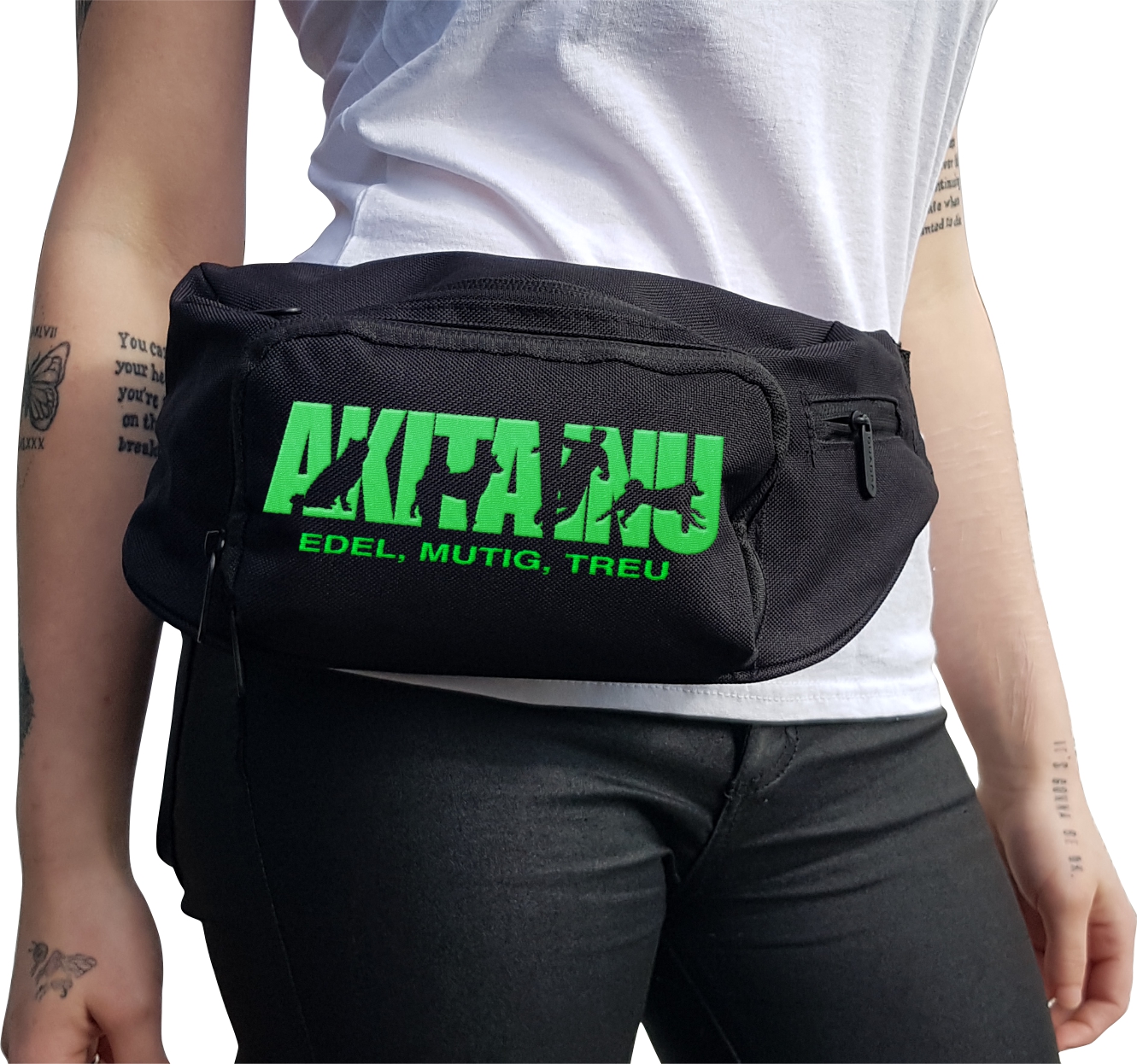 Akita Inu Hundesport Gürteltasche Bauchtasche Japan Hund Stickerei