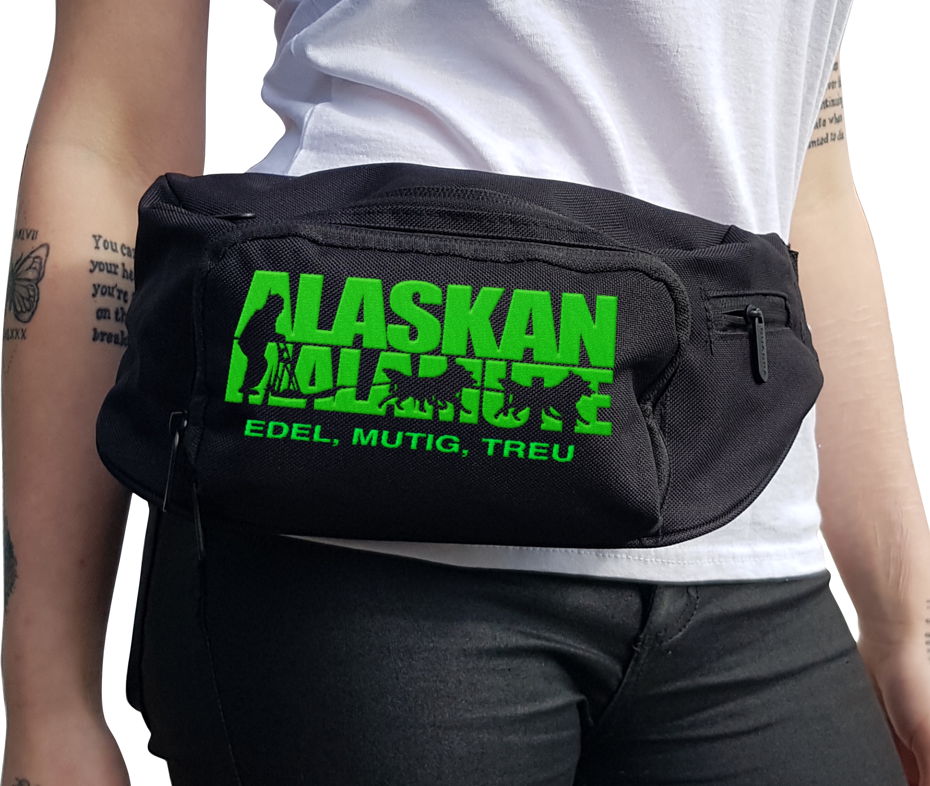 Alaskan Malamute Mal Hundesport Gürteltasche Bauchtasche Hund Stickerei