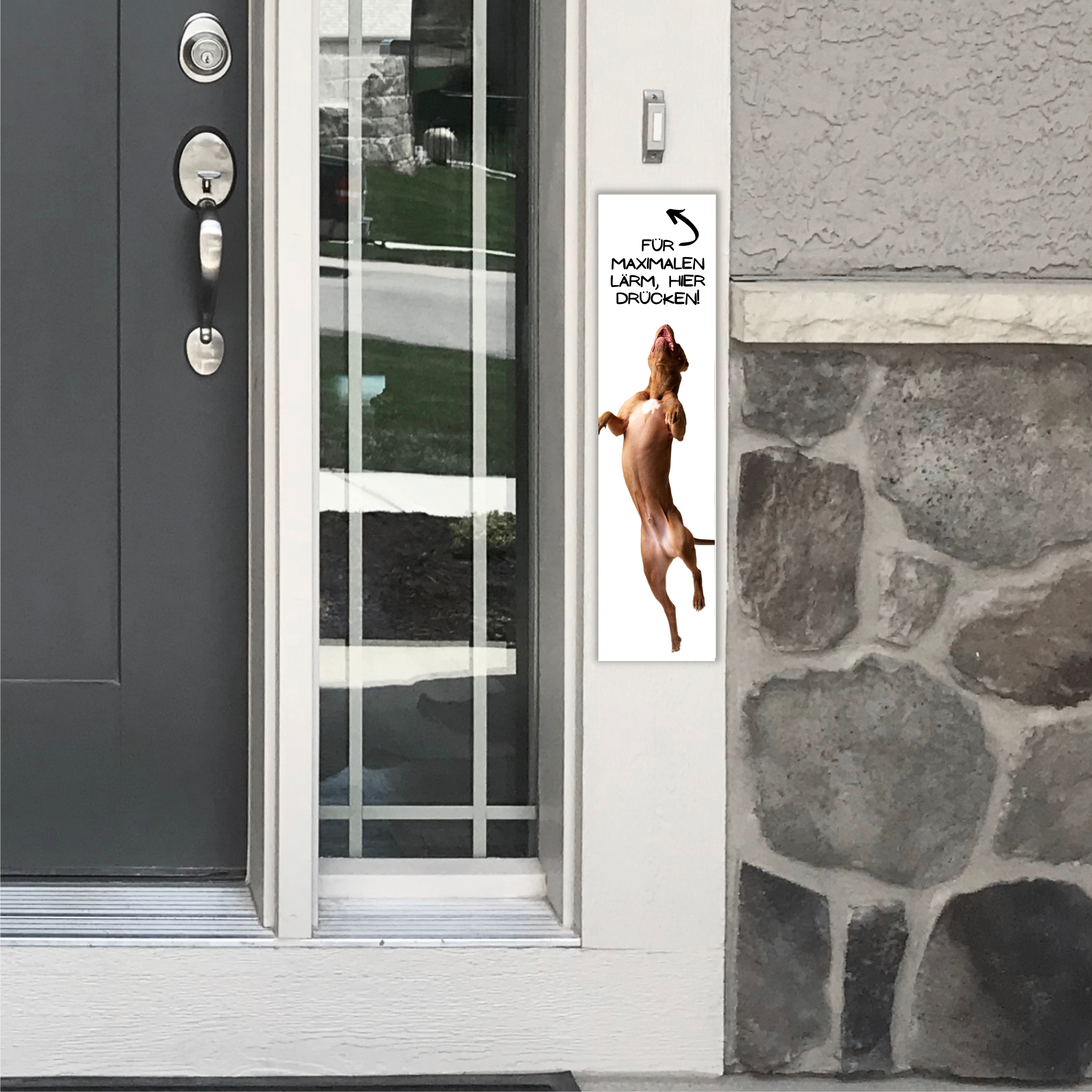 American Staffordshire Terrier USA  Pit Bull Terrier  Dog Türschild Warnschild Hundeschild Schildr happy Design by Siviwonder