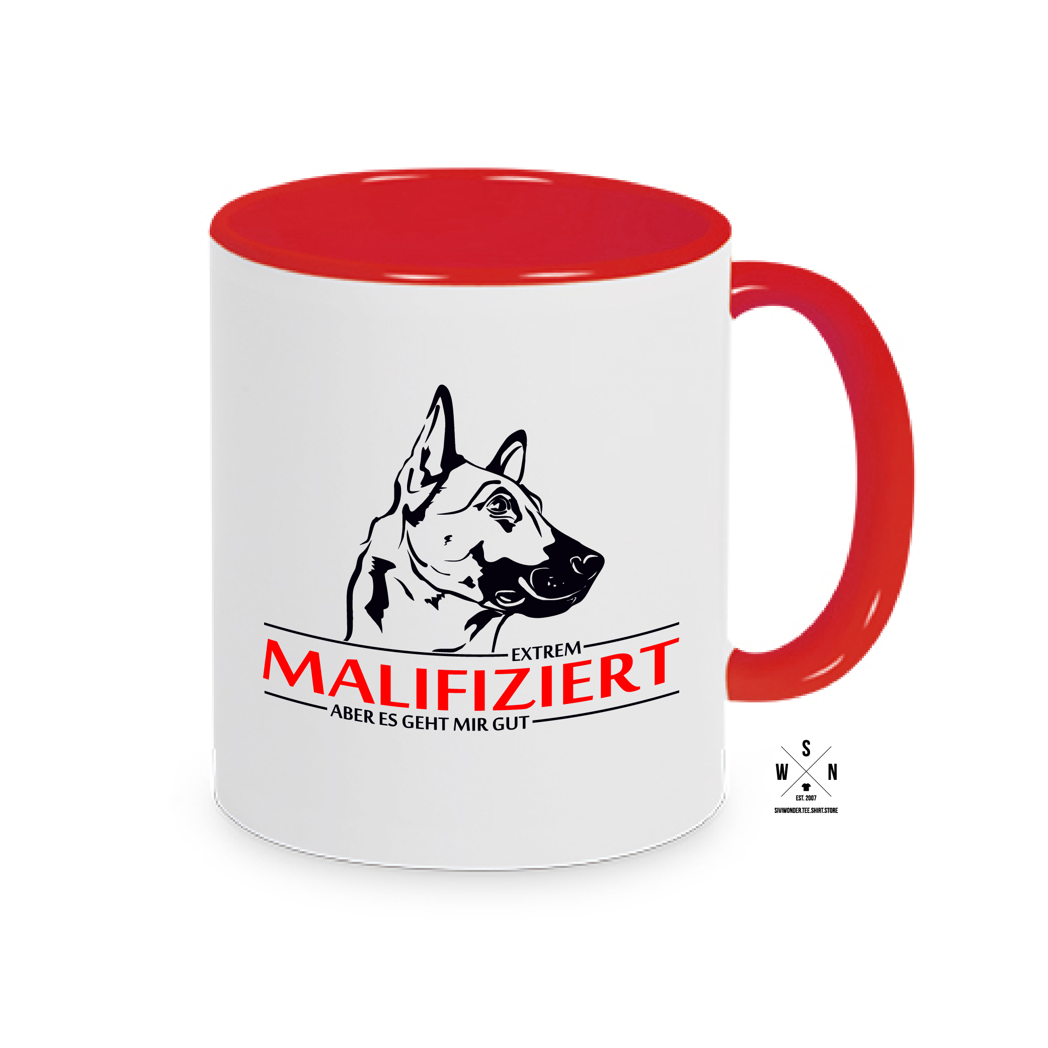 Tasse Kaffebecher INFIZIERT MALINOIS MALIFIZIERT