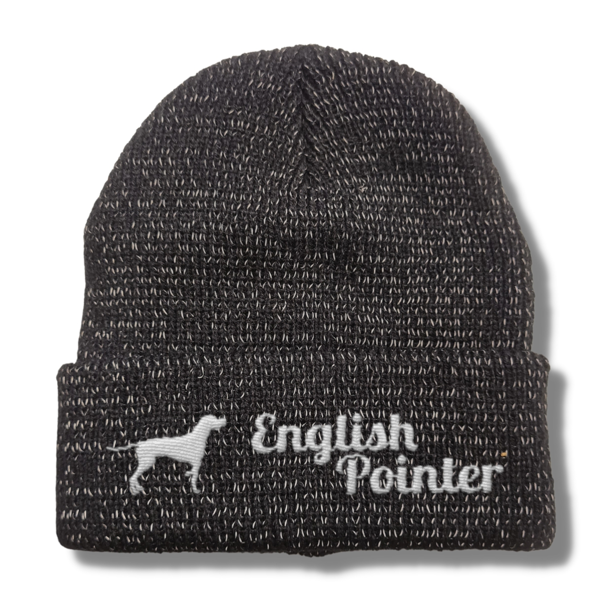 English Pointer reflektierende Mütze Stickerei Hund Winter Strickmütze reflex Beanie warm