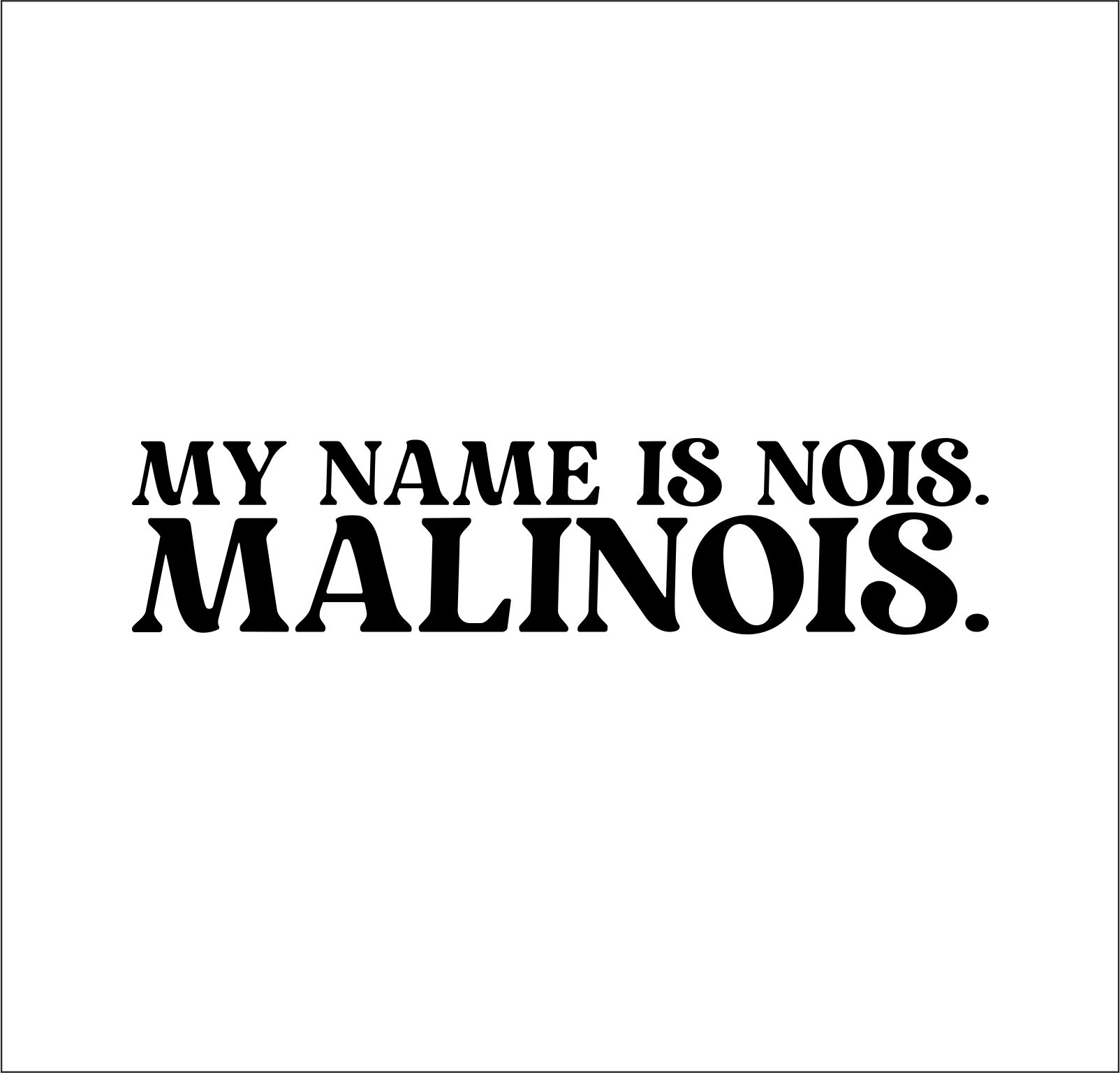 Malinois Dog Name  Hundeaufkleber Hundemotiv Folie Belgian Mali Belgischer Schäferhund Berger Belge