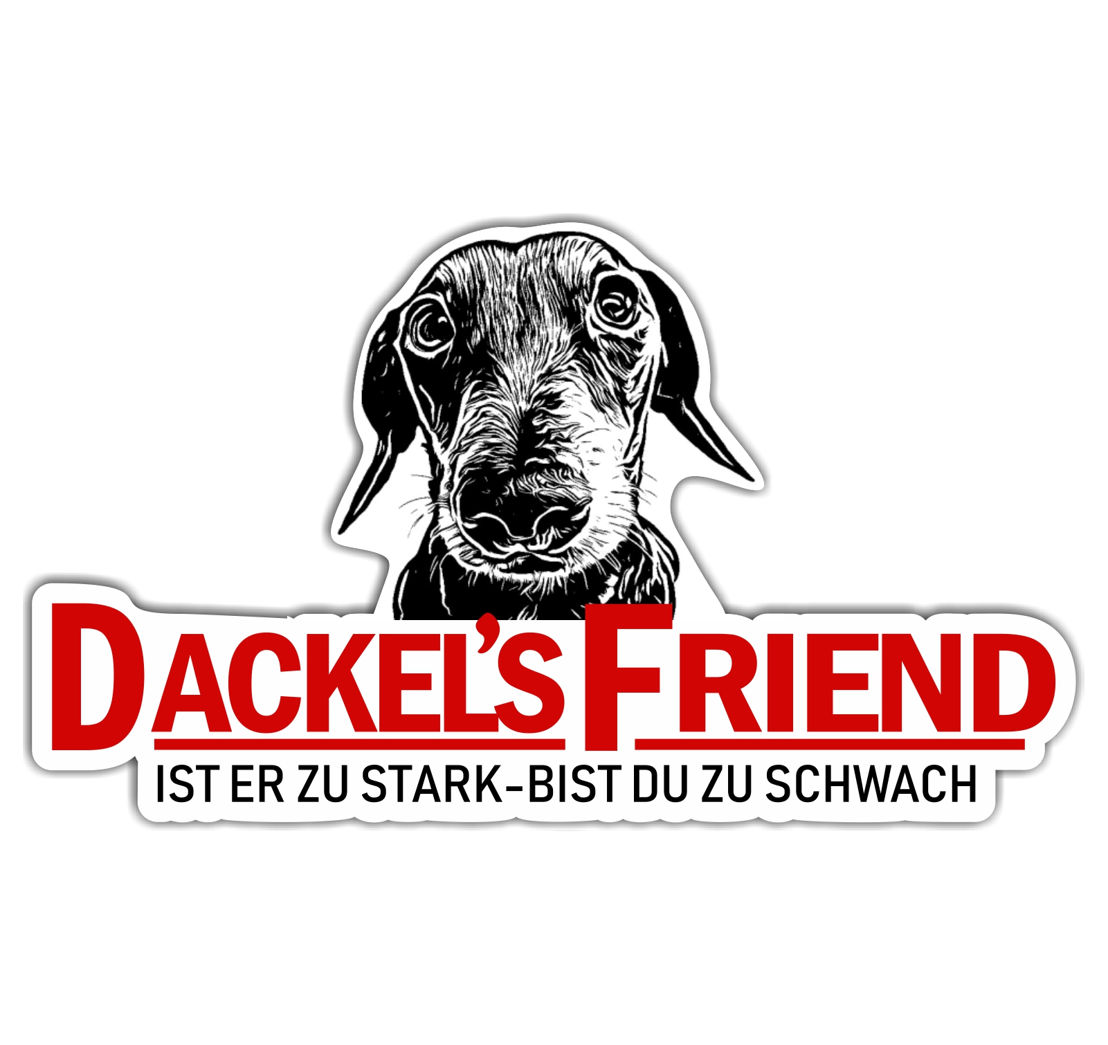 Siviwonder Dackel Teckel Hundeaufkleber - Dackels Friend Liebe Auto Aufkleber autoaufkleber Hund Fol