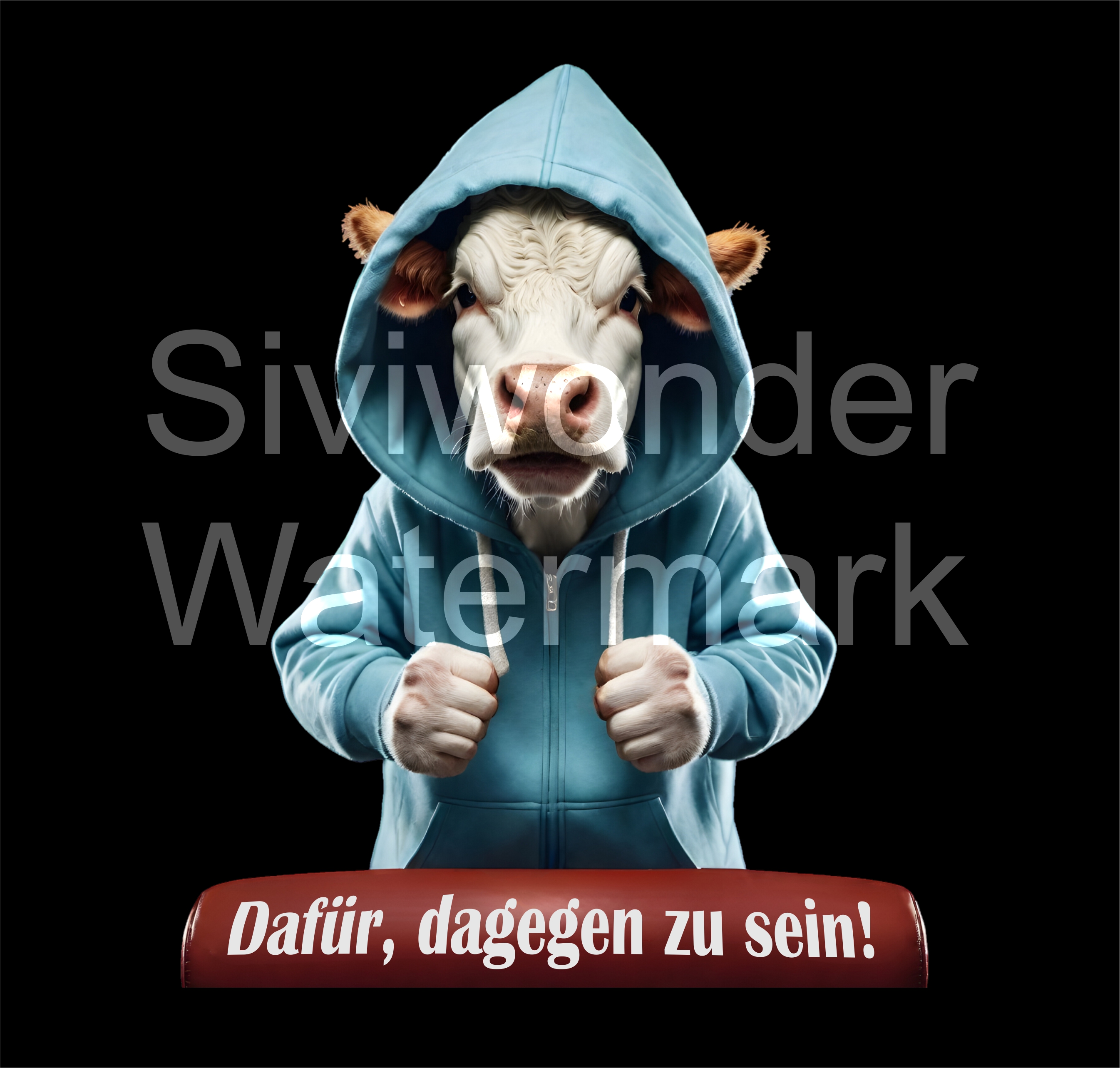 Kuh Bauern Protest No.3 Shirt Unisex T-Shirt Sprüche Dafür dagegen Cow Landwirt