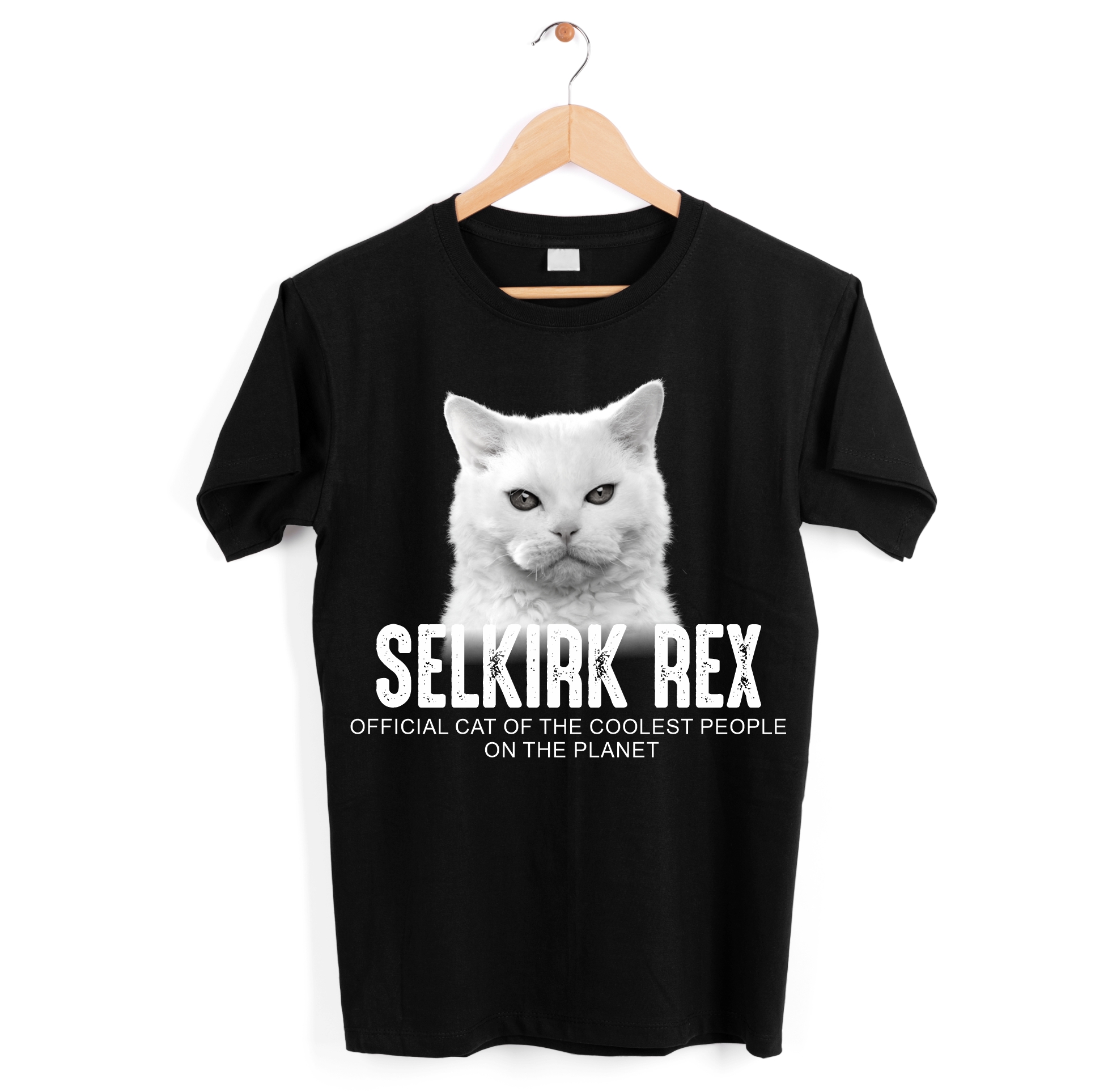 Selkirk Rex USA Katze Official Cool  Katze Cat Unisex Shirt Katzenmotiv T-Shirt