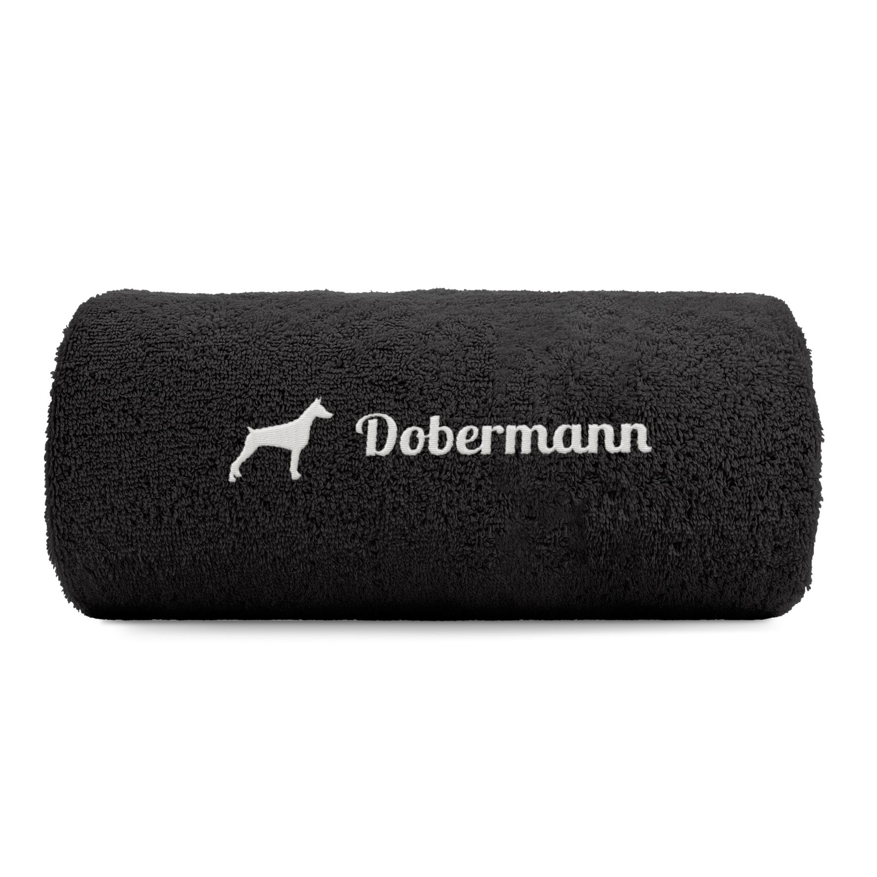 Dobermann Kupiert Handtuch Pfoten Hundemotiv Stickerei Deluxe